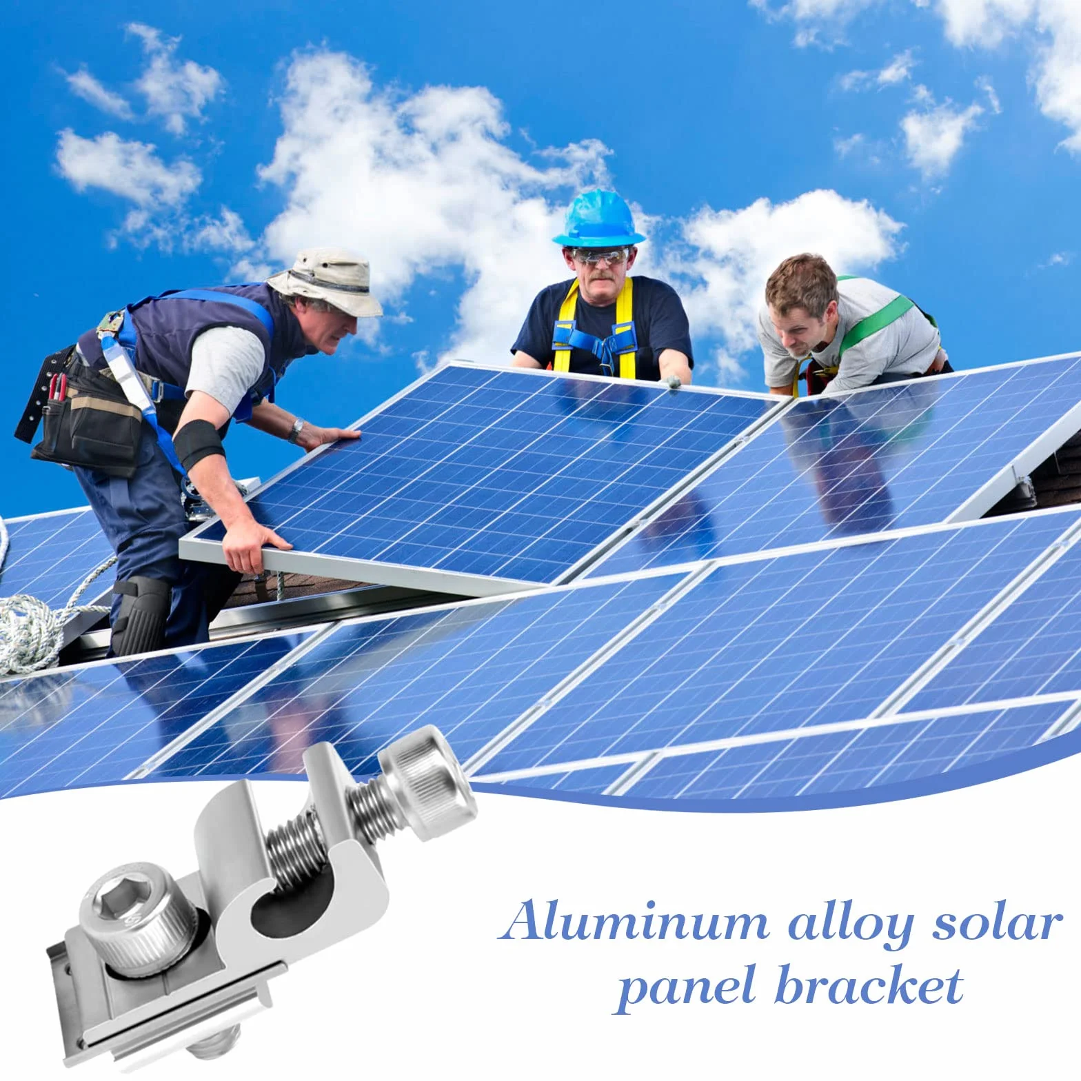 8 Pz Staffa per pannello solare, Standard Pannello Solare Clip, Staffa di Montaggio Modulo Solare, Supporto Fotovoltaico per Sistema di Montaggio solare