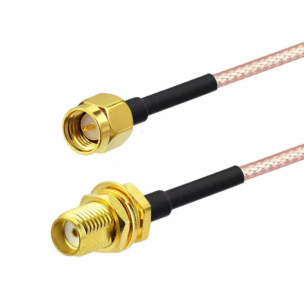 Bingfu Cavo SMA Prolunga Antenna 4G 5G 30cm Maschio Femmina Montaggio Paratia RG316 Coassiale 2 Pezzi