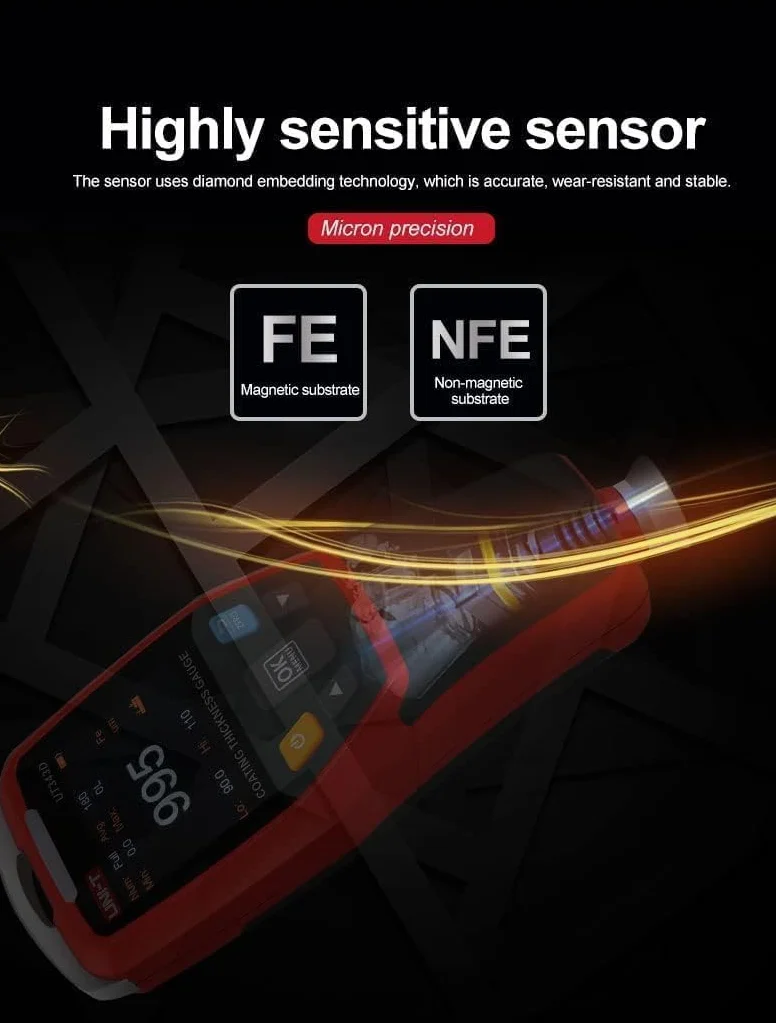 UNI-T UT343D Misuratore di spessore di rivestimento 0-1250 µm