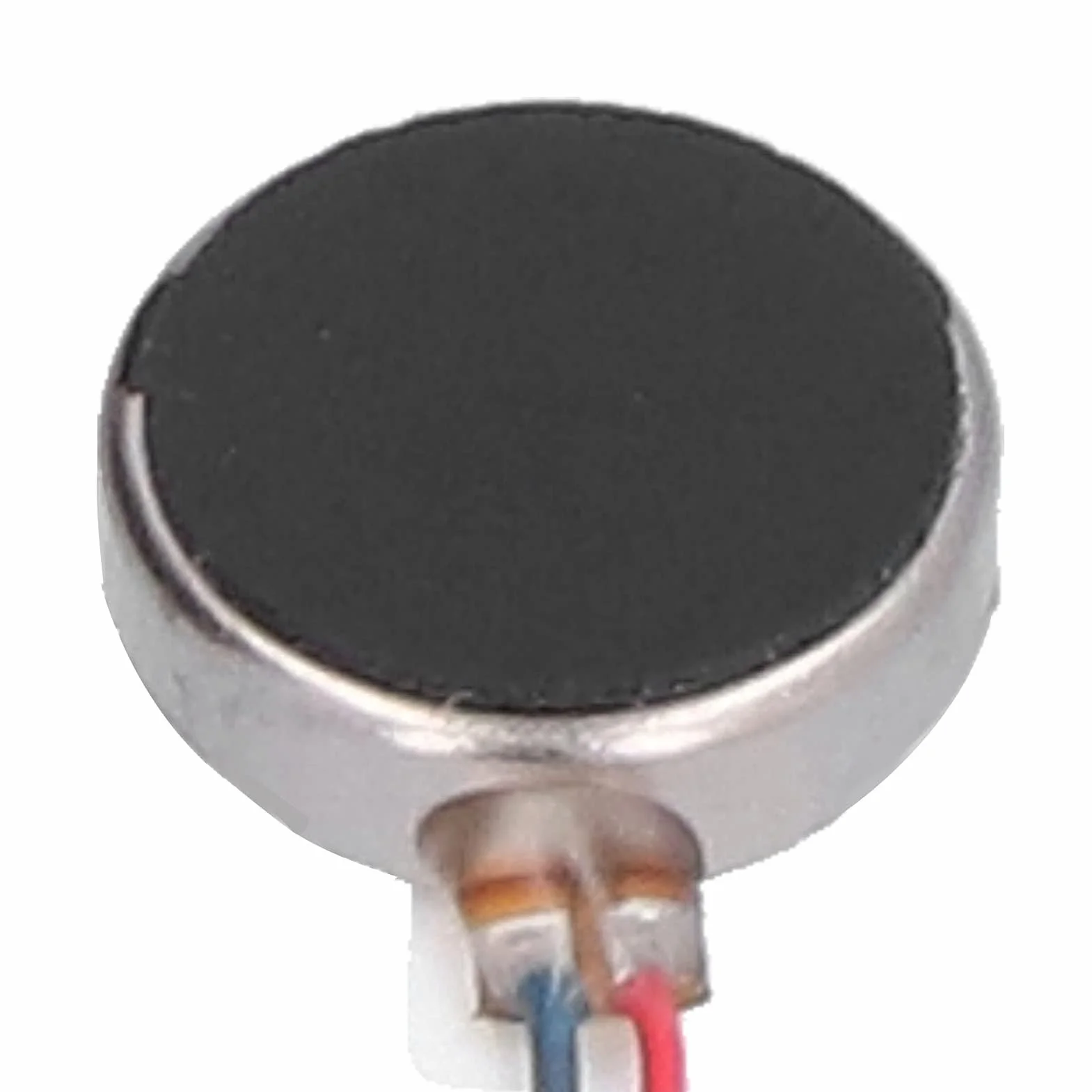 50Pcs Mini Motori a Vibrazione Anti Interferenza 12000 RPM Motori a Vibrazione a Moneta Piatta per Cellulare e Cercapersone DC 3V 10x2.7mm