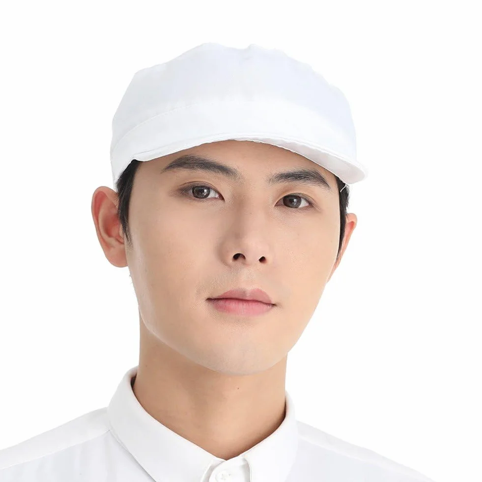 Cappello Lavoro Antipolvere con Visiera, Berretto di Sicurezza Traspirante per Chef