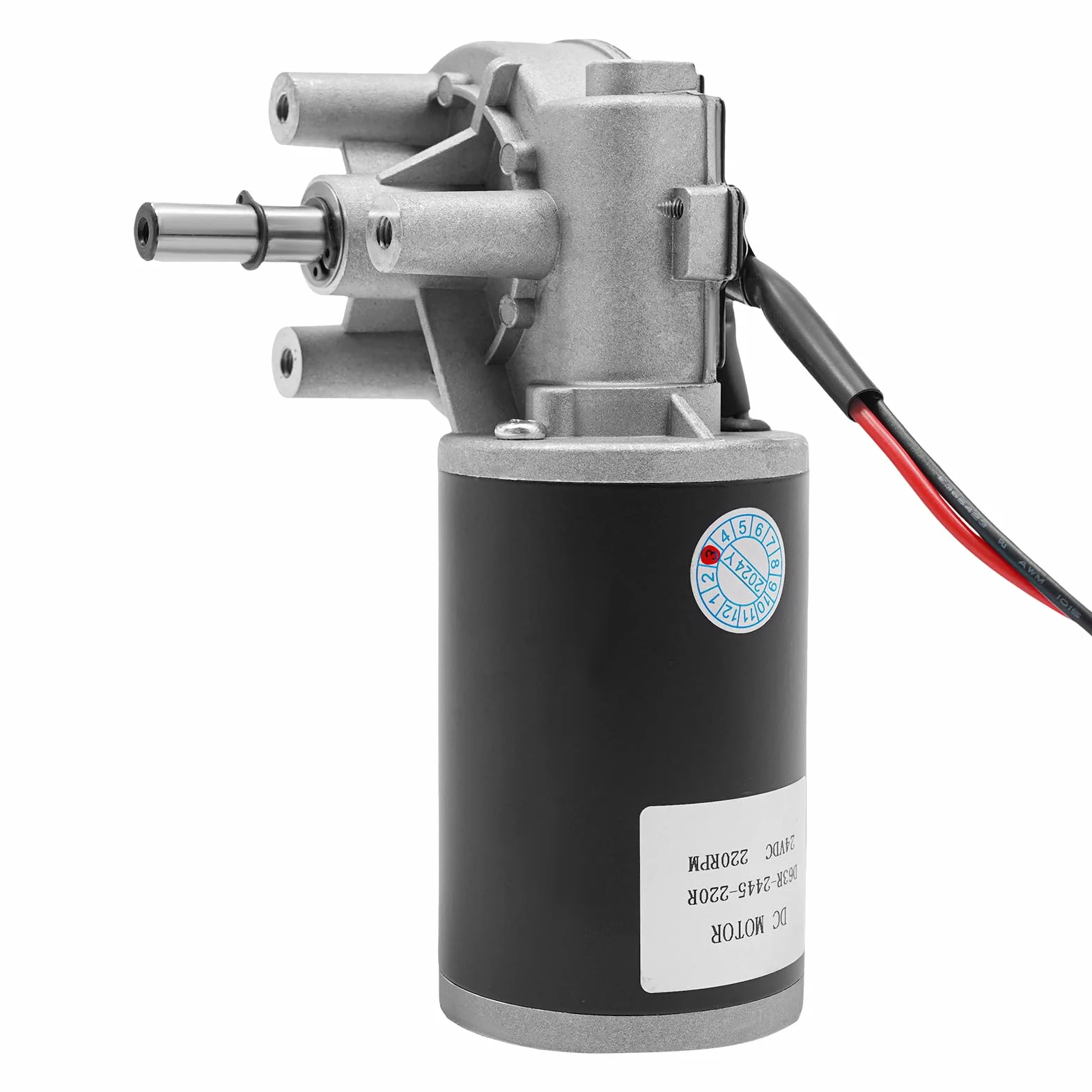 Motore DC, motoriduttore ad alta coppia e basso livello di rumorosità, velocità nominale 160±20 RPM, trasmissione fino a 3:60, 24 V