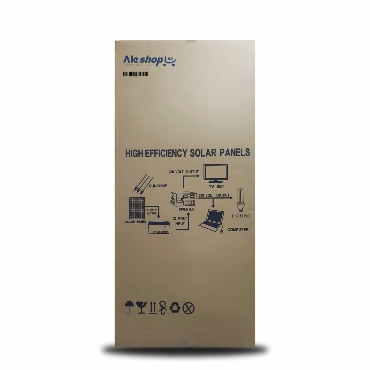 KIT FOTOVOLTAICO 1KWh GIORNALIERO INVERTER 2000W PANNELLO ENERGIA SOLARE BATTERIA