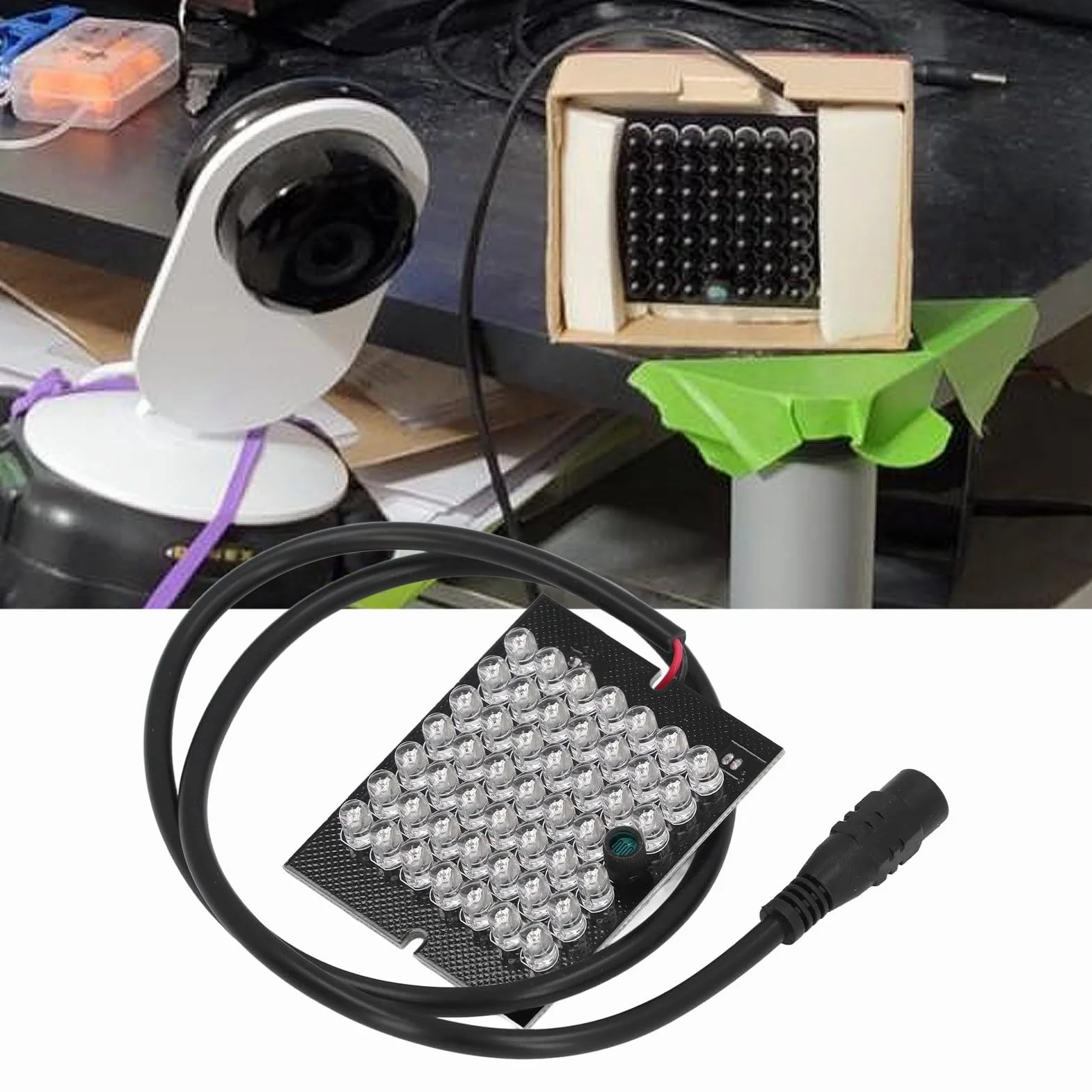CHICIRIS Pannello Luminoso a Infrarossi IR 940 NM 48 LED per Telecamera di Sicurezza CCTV