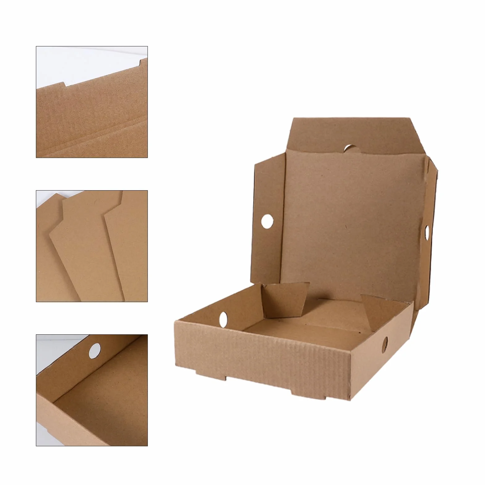 Cabilock 25 mini scatole per pizza in cartone bianco