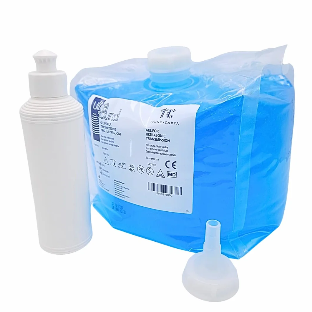 Gel per Ultrasuoni 5L Tecnocarta con Beccuccio per Travaso, Azzurro