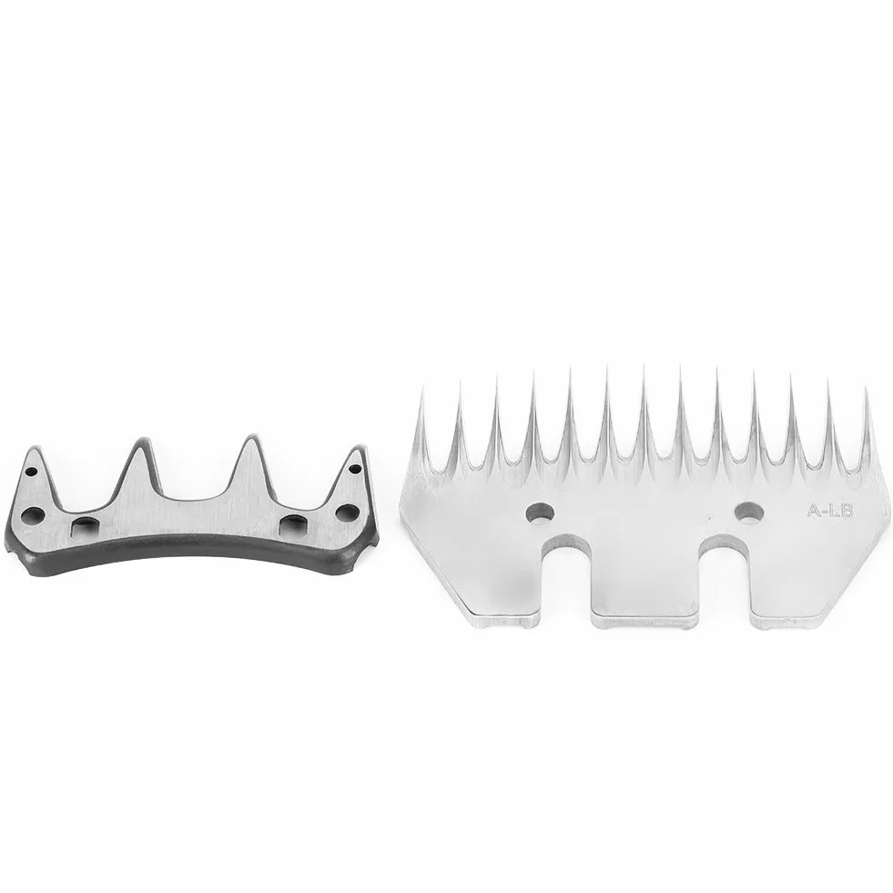 Lame per Forbici per Pecore in Acciaio Inossidabile 13 Denti Lama Diritta e Oscillante