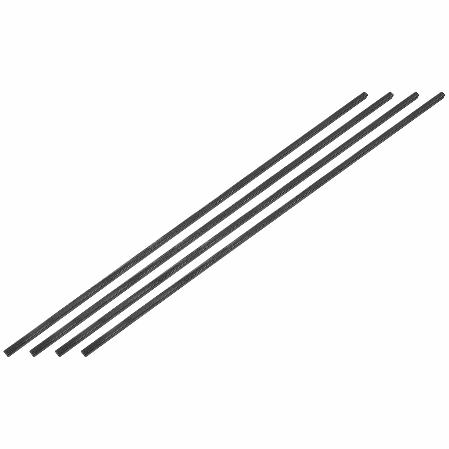 sourcing map 4 barre quadrate in acciaio 1045, 4 x 4 x 305 mm, per macchinari industriali