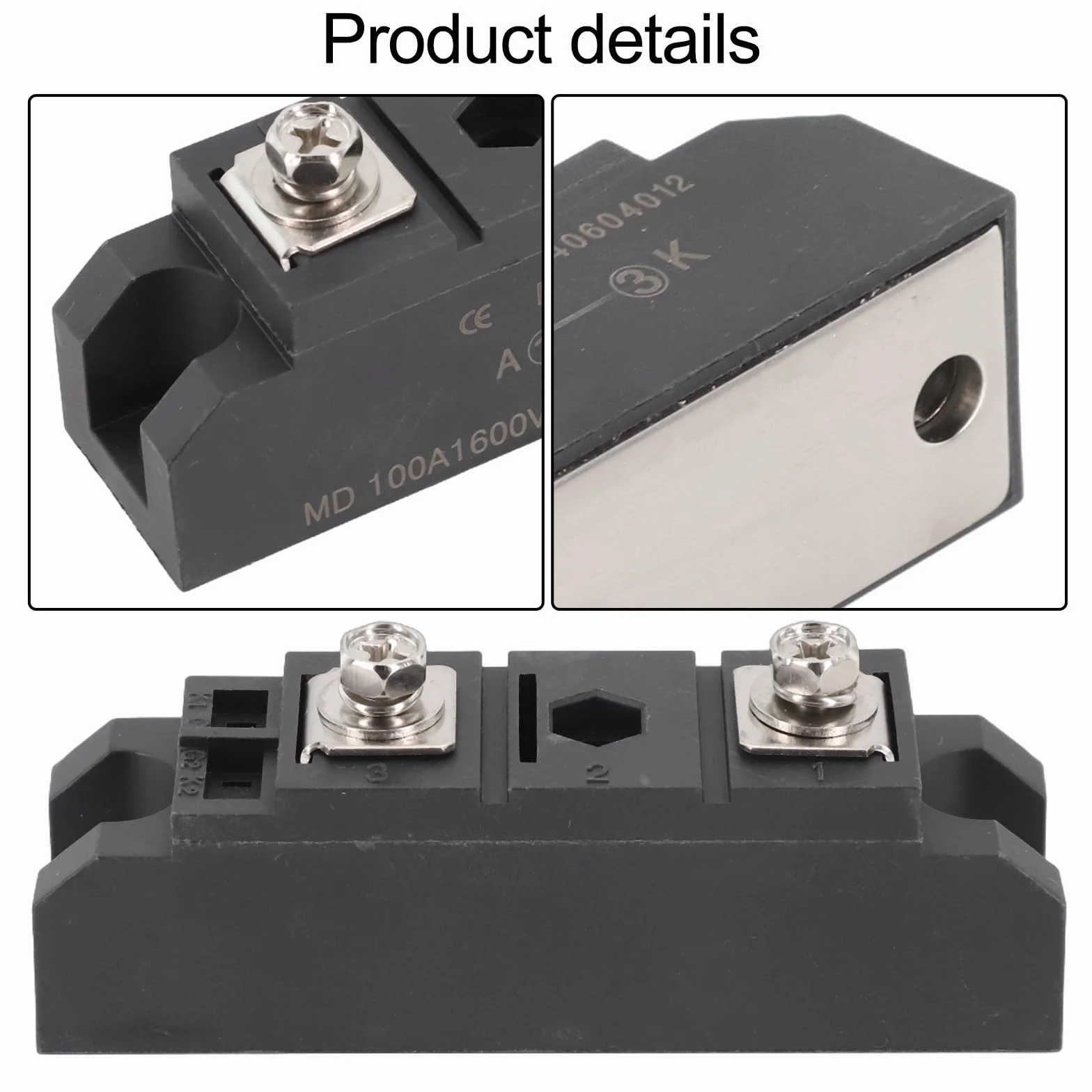 Modulo diodo di ricarica antiinverso compatibile con scatola combinatrice fotovoltaica 1600V (MD100A)