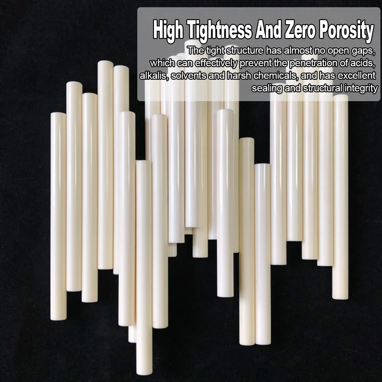 Barre di Isolamento in Ceramica di Zirconia, Specchio, Resistenti all'Usura e Alte Temperature, Lunghezza 10cm, Diametro 3mm