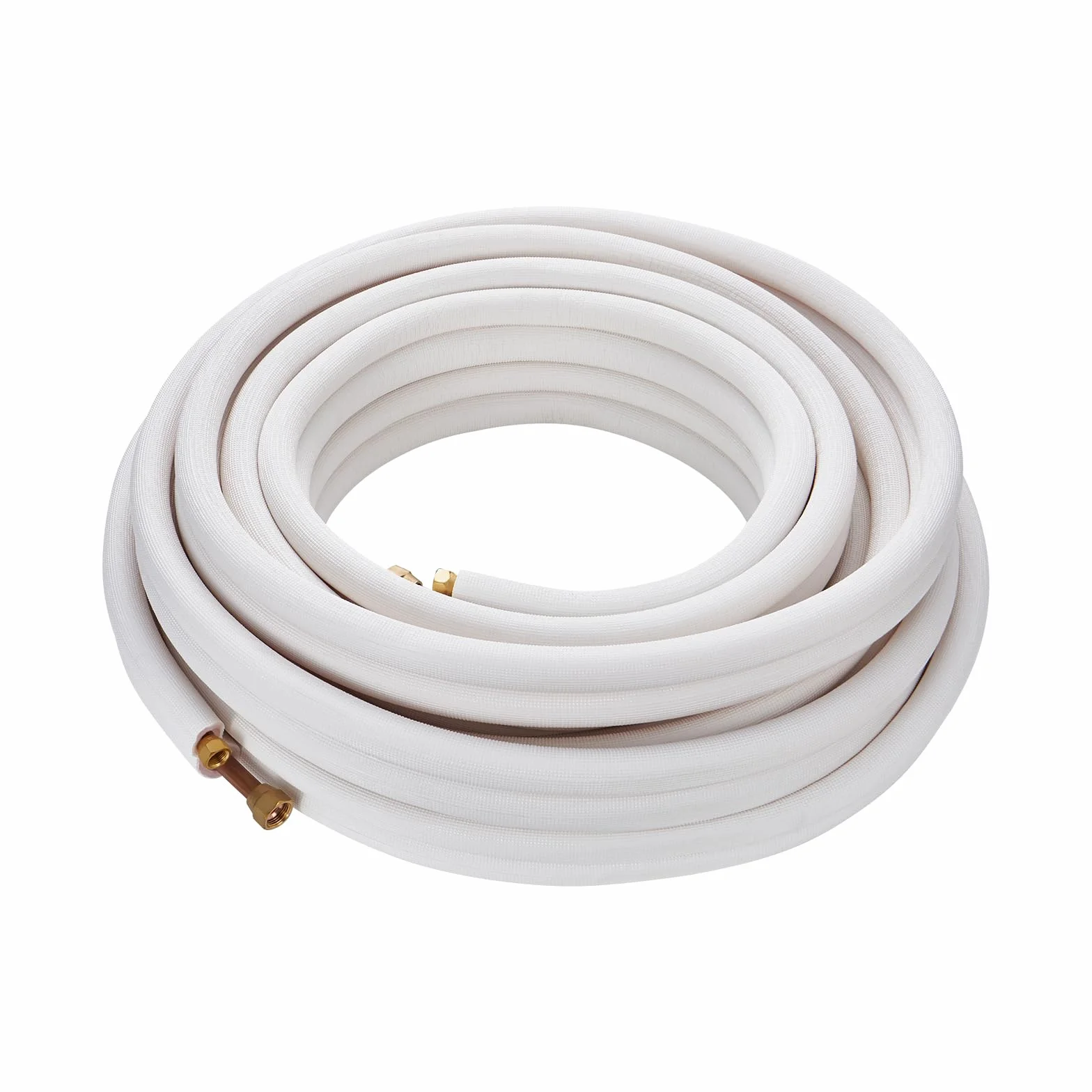 VEVOR 50FT Mini Split Line Set, tubi in rame con diametro esterno da 3/8" e 5/8" e isolamento per aria condizionata, refrigerante o pompe di riscaldamento e HVAC con strisce di avvolgimento.