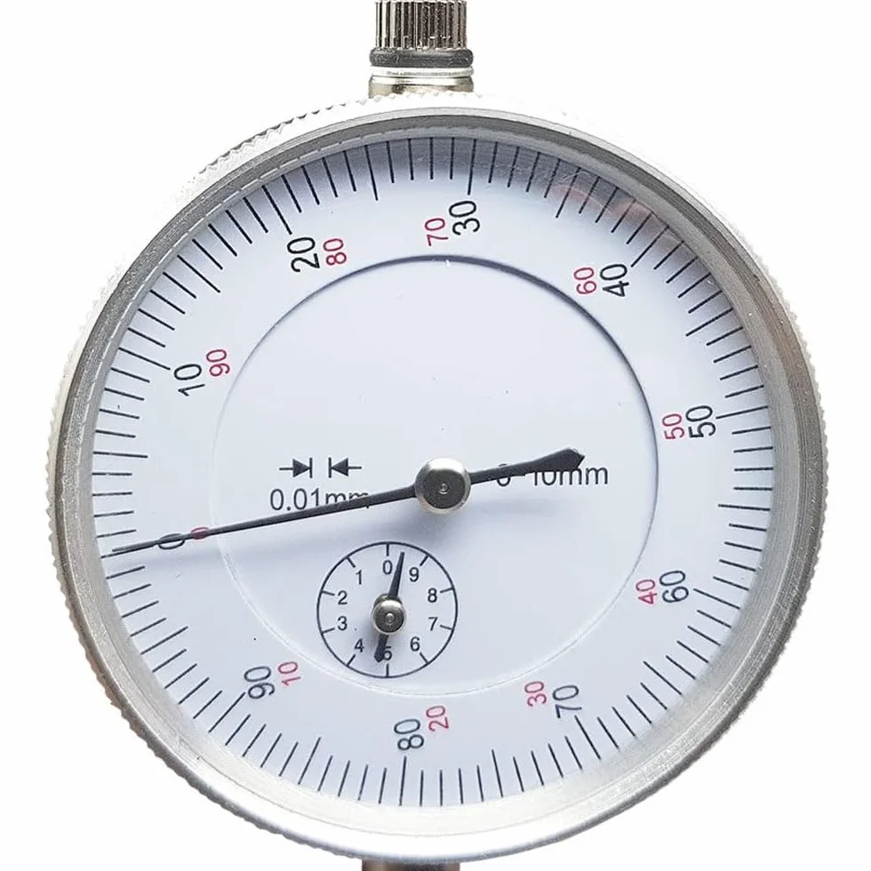 Comparatore Centesimale Professionale 0-10 mm Risoluzione 0.01 mm Base Magnetica