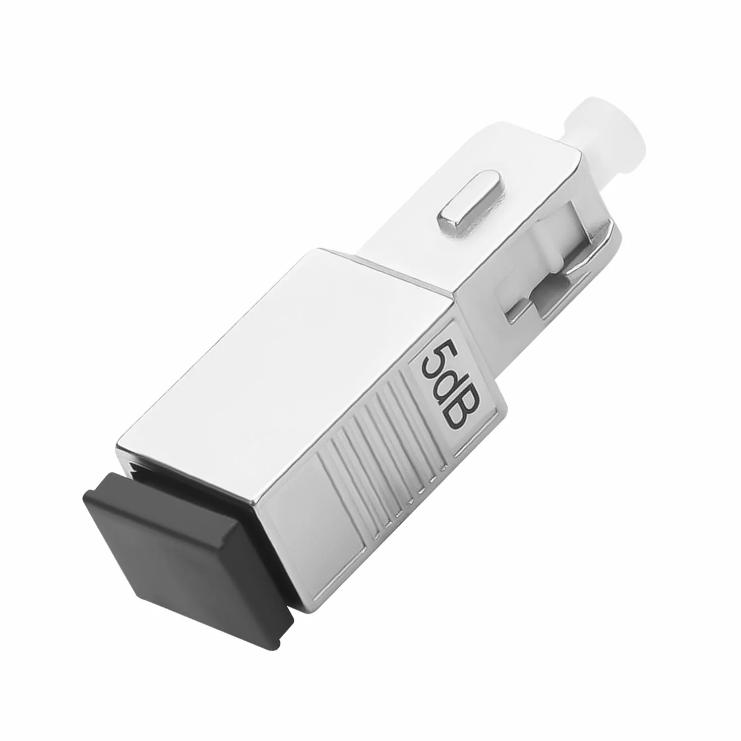 QIANRENON SC/UPC Attenuatore fisso in fibra ottica connettore 5dB SC maschio a femmina Singlemode Fibre Ottiche Fixed Attenuator Adattatore, Valore di attenuazione 5dB ± 0,5, per reti in fibra ottica