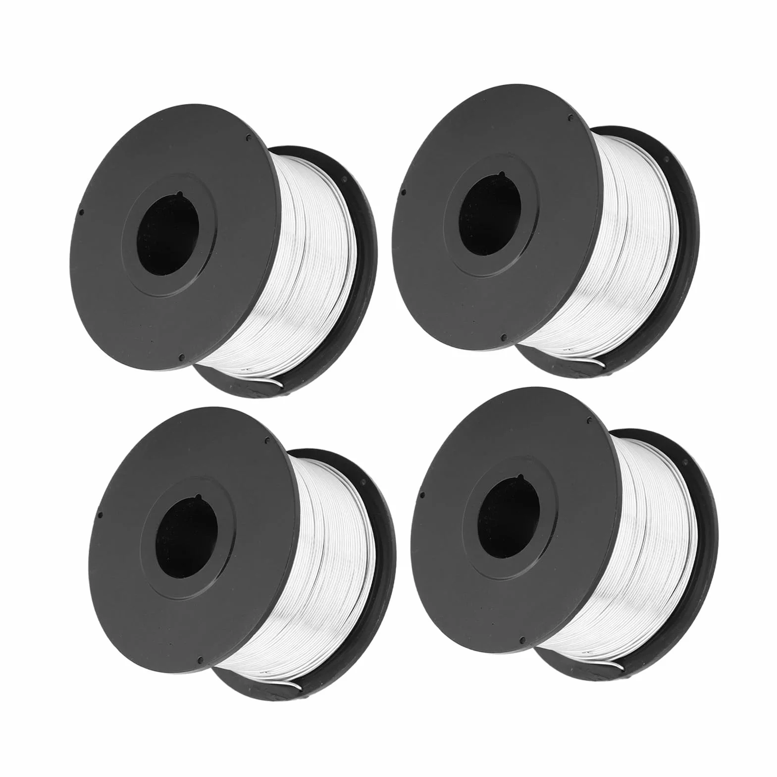 Oumefar 4 pezzi filo di acciaio 110 m 0,8 mm legatura tondo per cemento armato