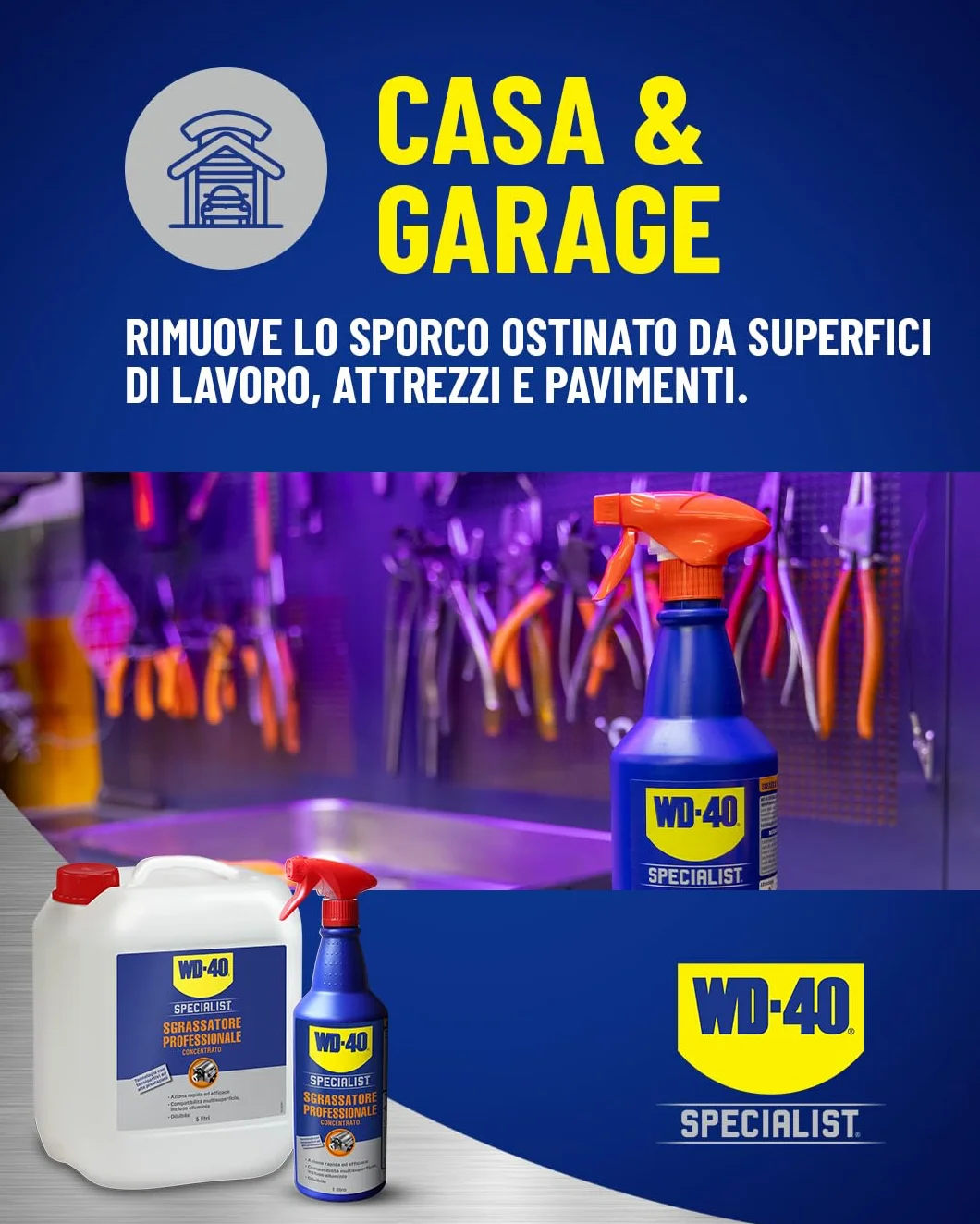 WD-40 Specialist Sgrassatore Professionale Concentrato Formula Diluibile 1 Litro