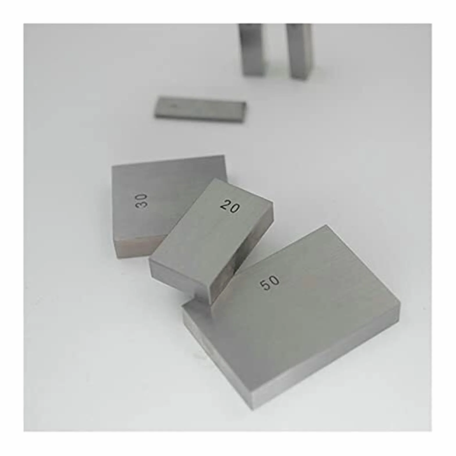 Set blocchetti riscontro acciaio 100 mm dimensioni 10-50 mm 25 mm