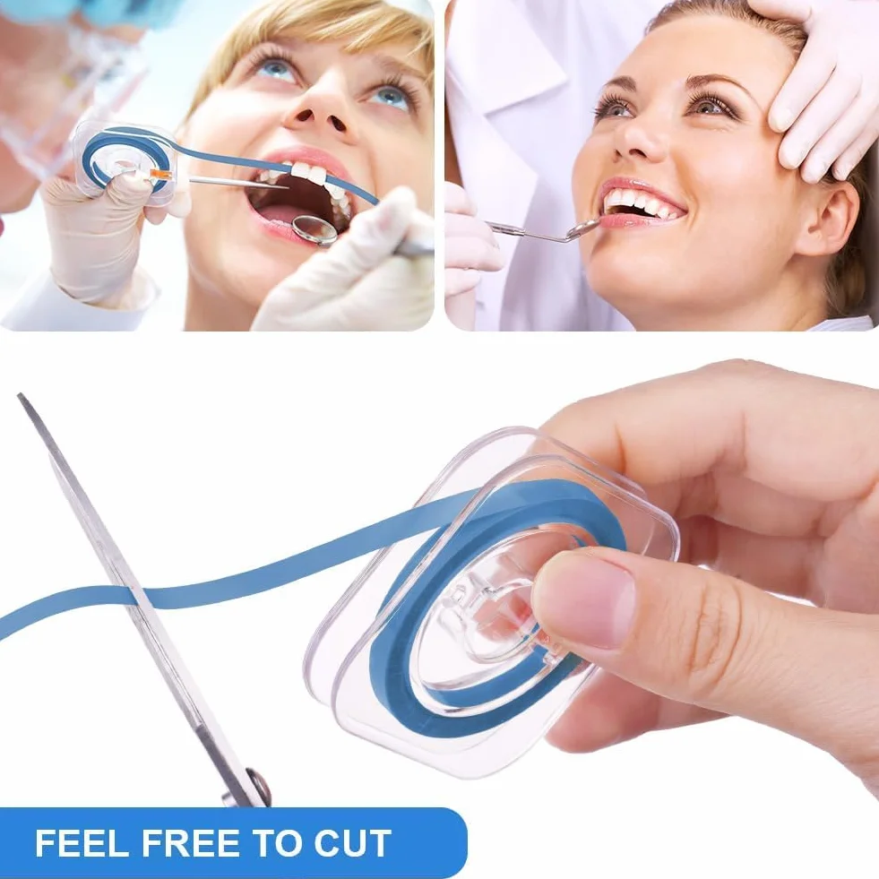Strisce di lucidatura dentale 30μm 6m/Roll 2PCS Striscia abrasiva per levigatura dei denti