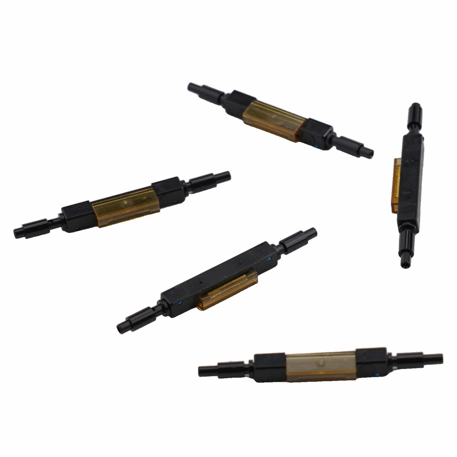 Adattatore meccanico per connettori rapidi in fibra ottica, connettore per cavo a goccia per strumento di installazione FTTH, adattatore per fibra da 0,25 mm e 0,9 mm con (5 pezzi)