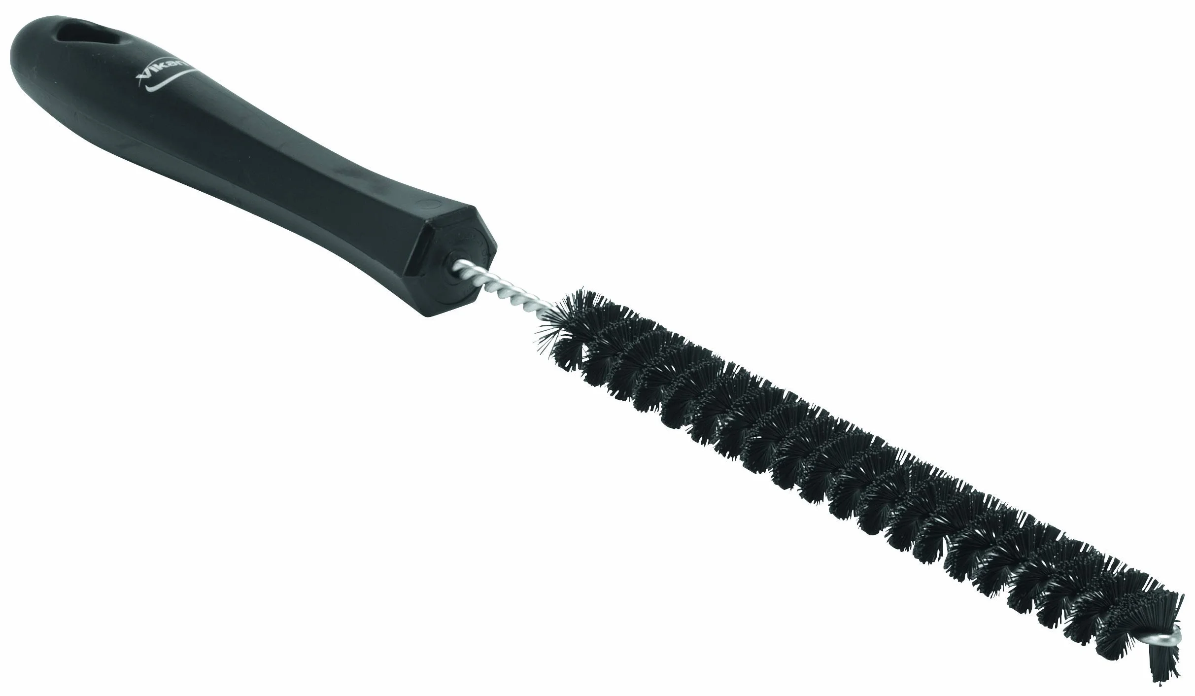 Vikan - Igiene - Spazzola per scarichi - Fibre dure - Nero