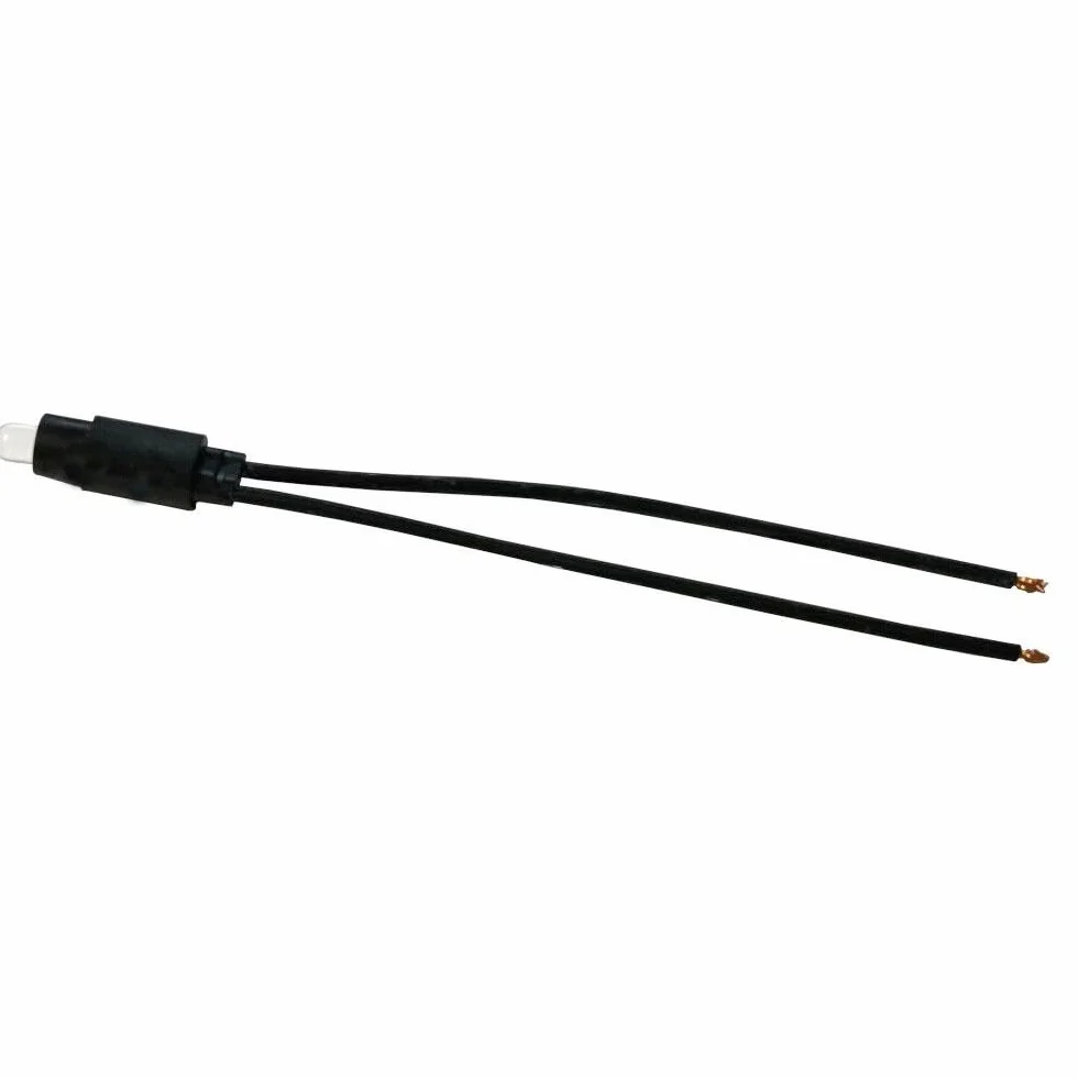 Set 10 pezzi - Spia LED Segnalazione Interruttore 0.5W 220V Luce Bianca Fredda 6500K Compatibile Serie Civili - Bianco - Diametro 5 mm