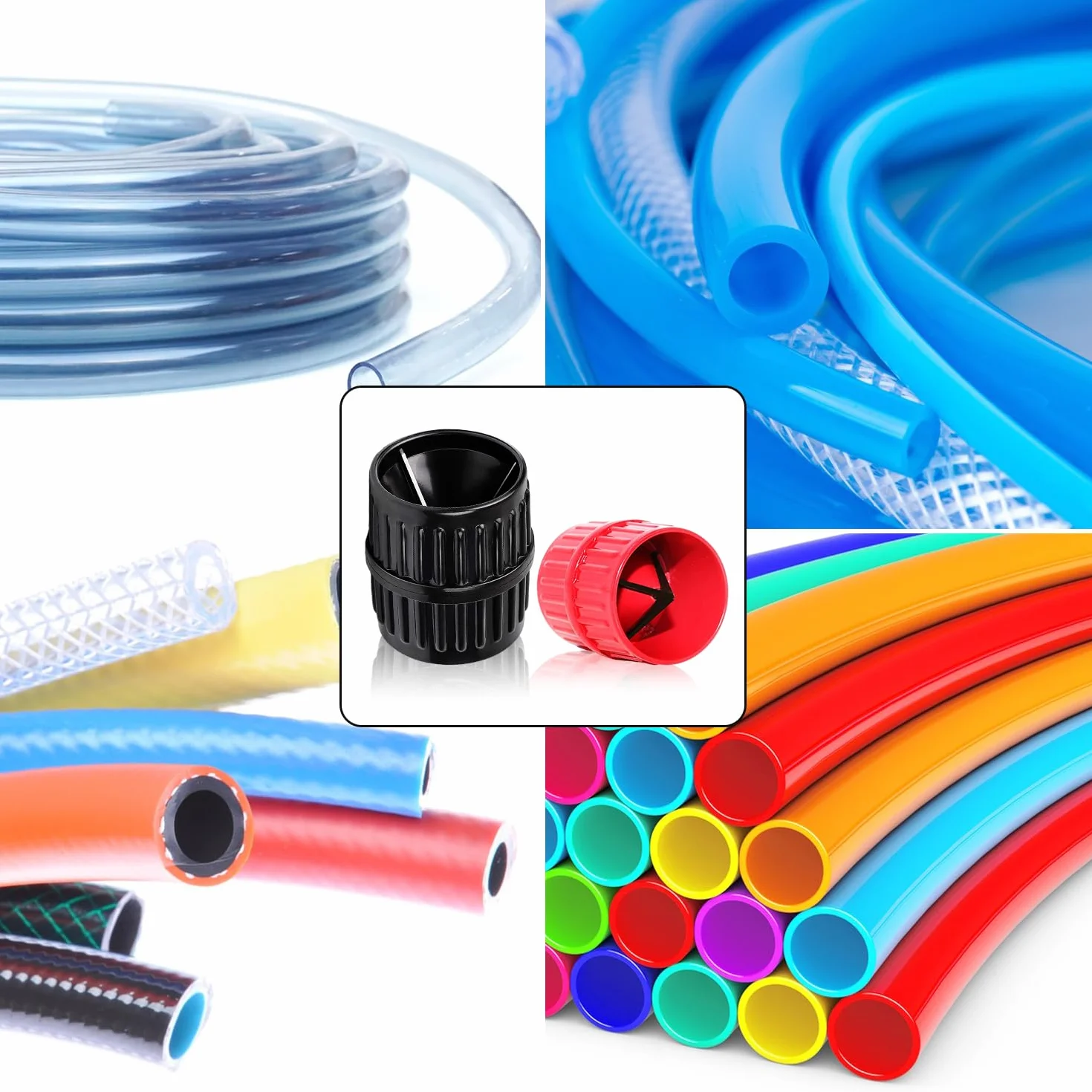 Sbavatrice per Tubi 5-38MM 2 Pezzi Nero Rosso Rame PVC Multistrato