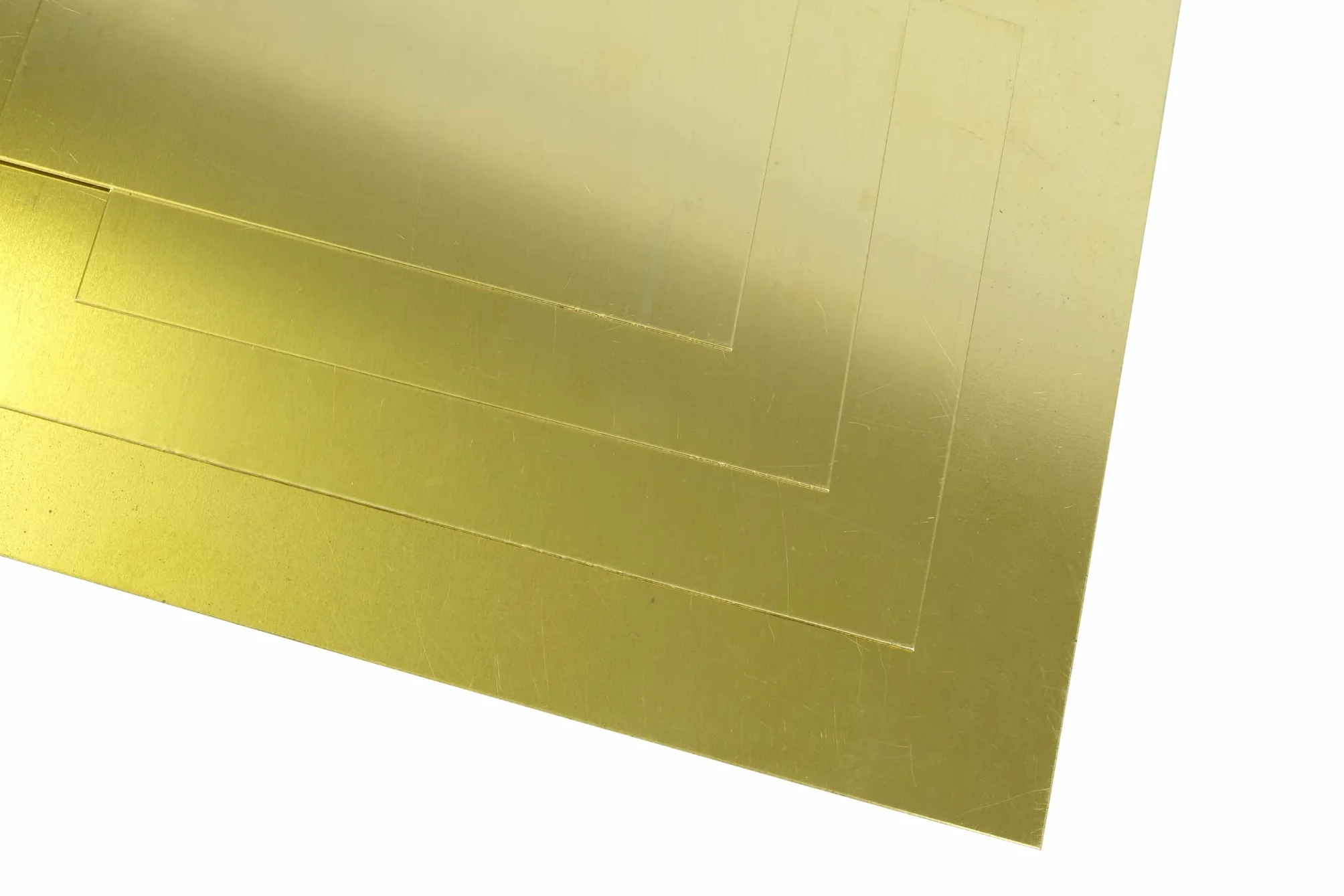 Lamiera di ottone 0,5 mm (Ms63/CuZn37/2.0321), lamiera di taglio a scelta, dimensioni possibili 150 x 400 mm