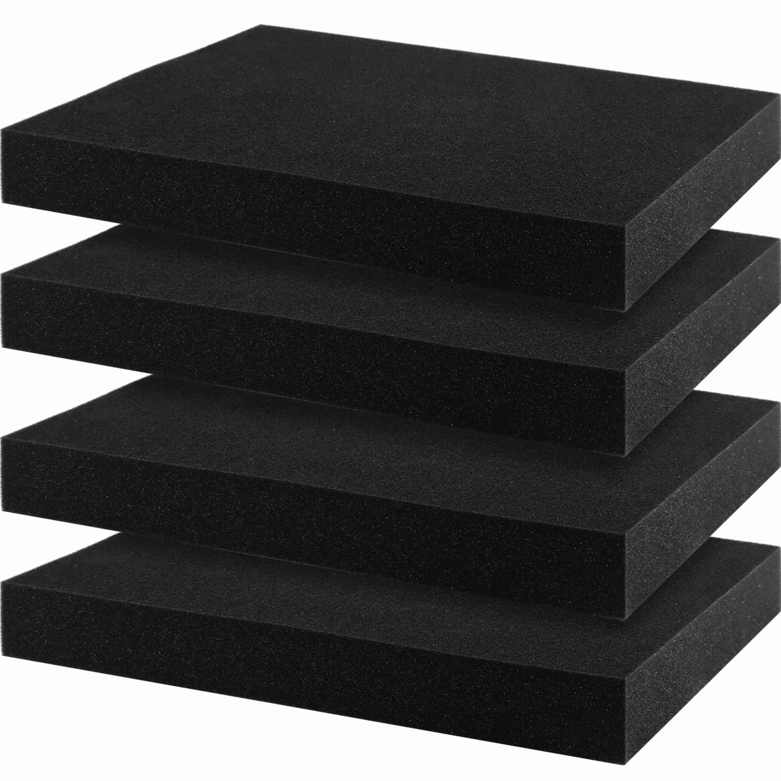 SHUESS 4 Pezzi Taglio in Schiuma 400 x 300 mm, Inserto in Schiuma per Valigetta di Protezione, Inserto in Schiuma per Attrezzi - come Inserto per Attrezzi da Tagliare con Altezza di 40 mm
