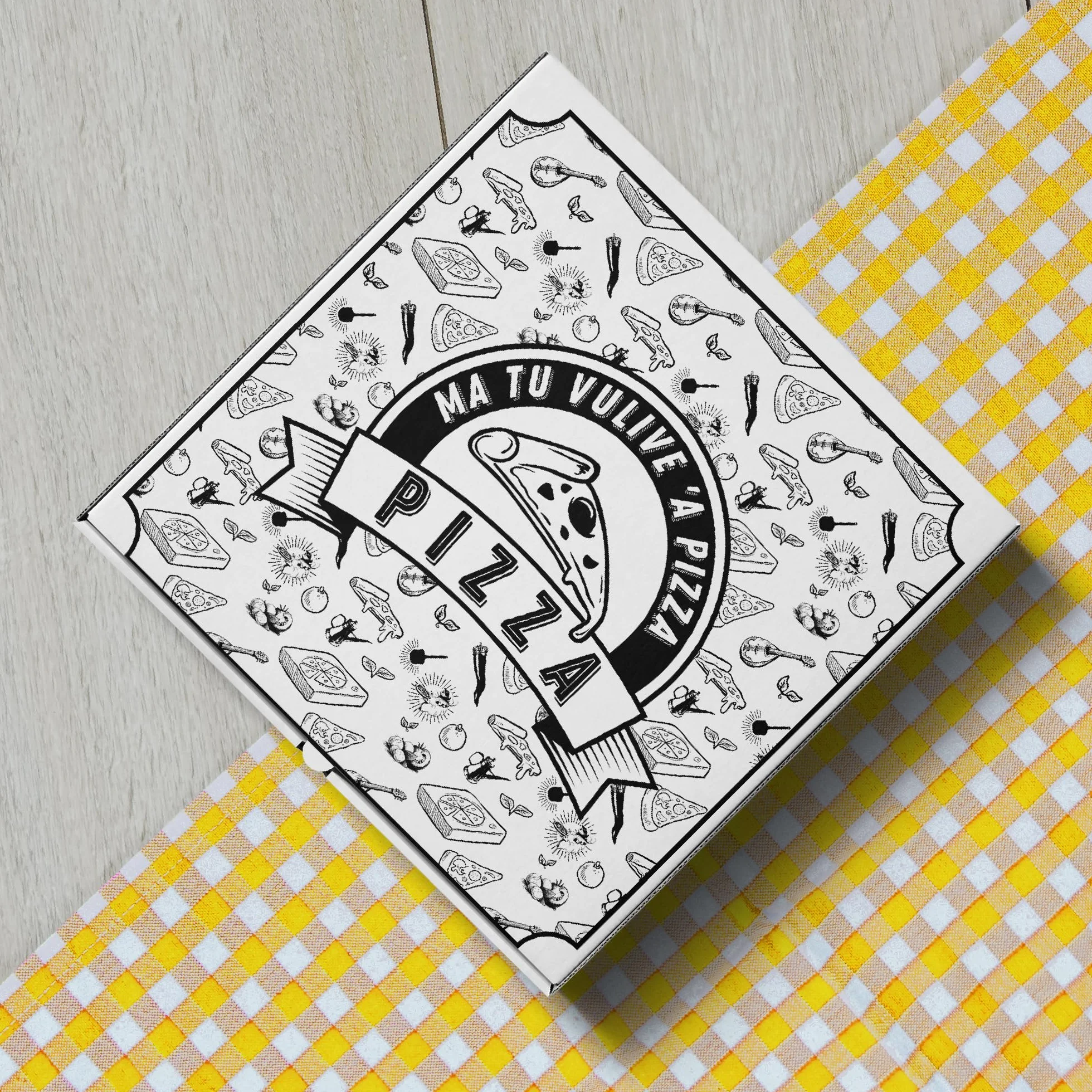 Cartone Pizza Termico 33x33x3,5 cm con Interno in PET per Pizzerie e Asporto