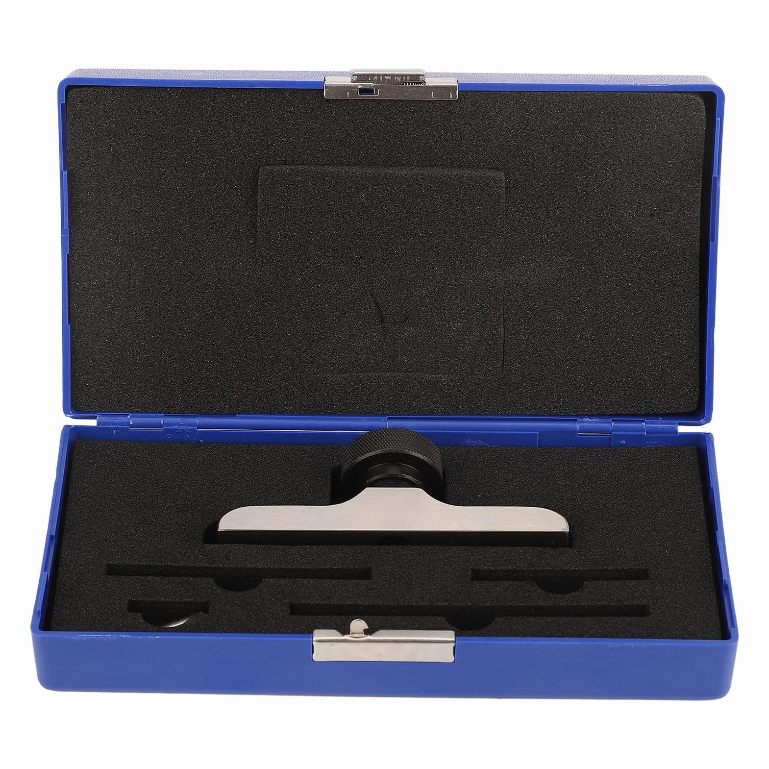 Base con Indicatore di Profondità Supporto Micrometro Aste Prolunga 3 Pezzi Acciaio Inossidabile Temprato 103x17 mm