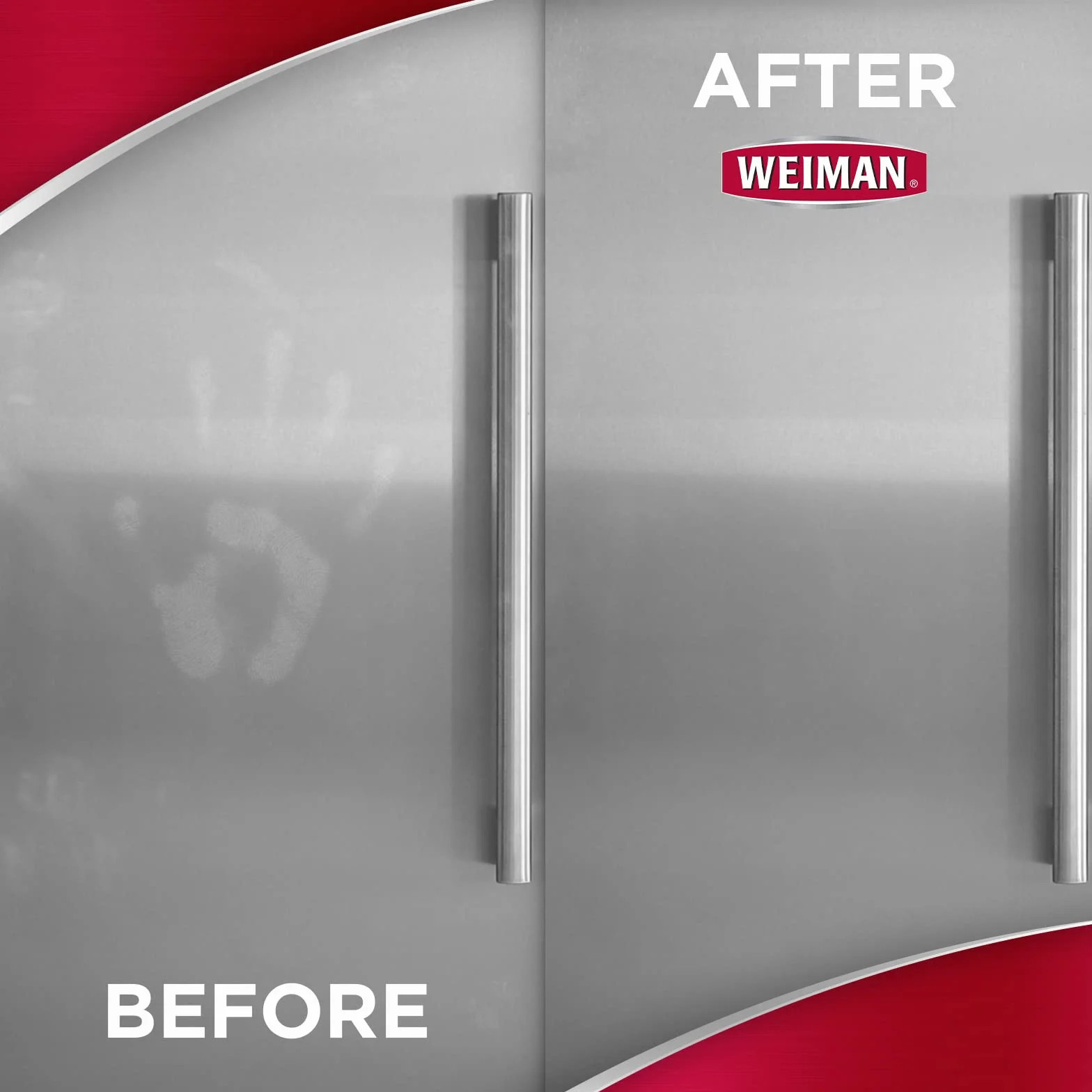 Weiman Stainless Steel Wipes - Salviette per la Pulizia di Superfici in Acciaio Inossidabile - Confezione da 2
