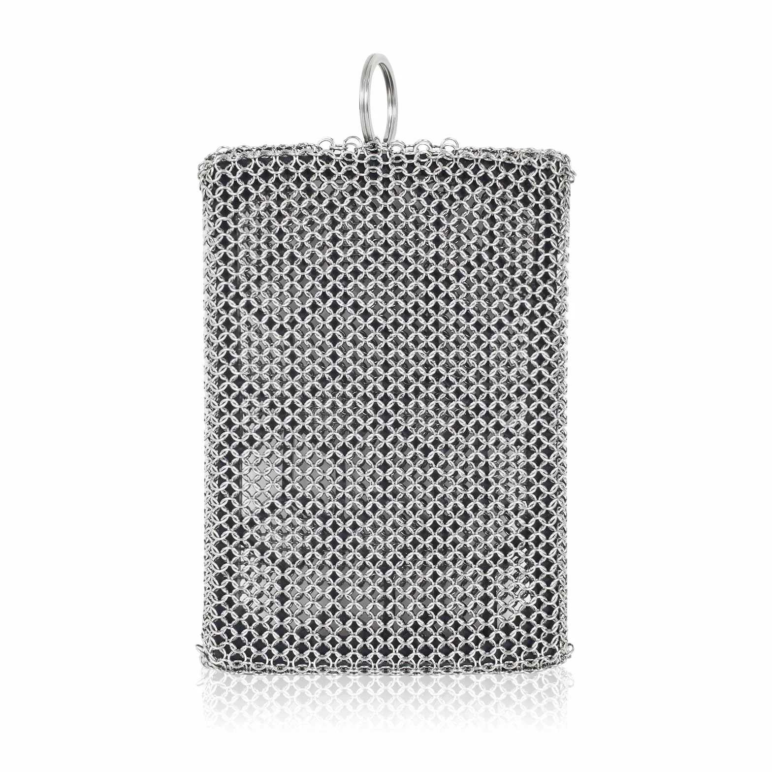 Pulitore per Cotta di Maglia in Acciaio Inossidabile 316, Estremità Dell'anello di Lavaggio in Ghisa, Detergente per Pentole in Ghisa Facile da Pulire, per Padelle, Padelle in Ghisa, Griglie e Forni