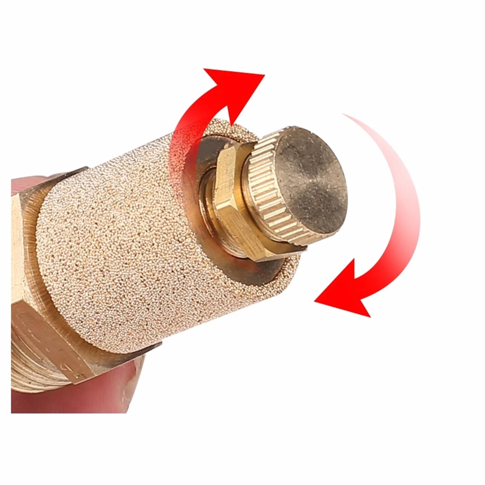 Silenziatore di scarico pneumatico Ottone BSP 1"
