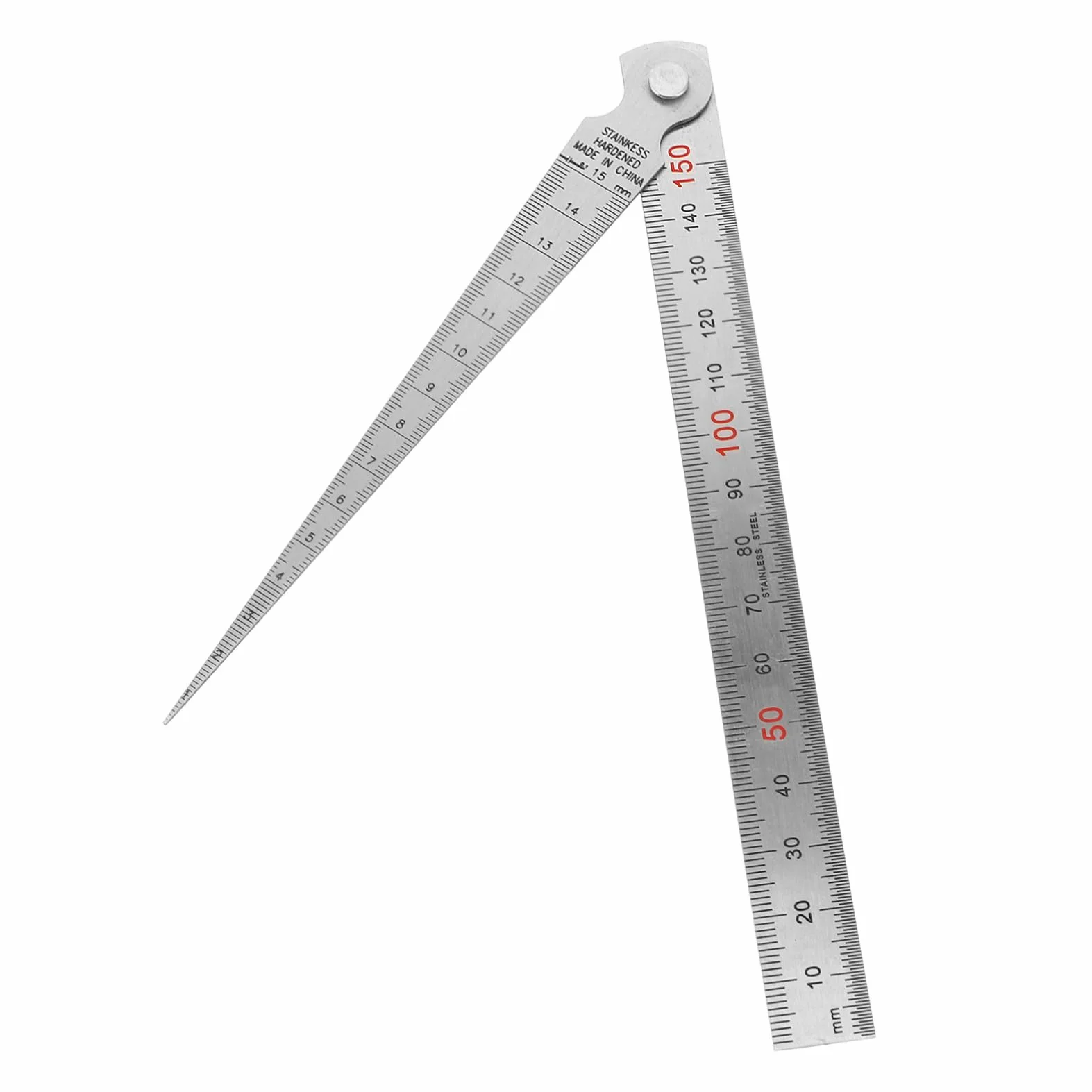 MAGICLULU Spessimetri in Acciaio Inossidabile Righello Dritto Strumenti Di Misurazione Degli Spazi Spessimetro Per Misurare Lo Spessore Dei Giochi Delle Punterie Spazi Fasce Elastiche Dei Pi