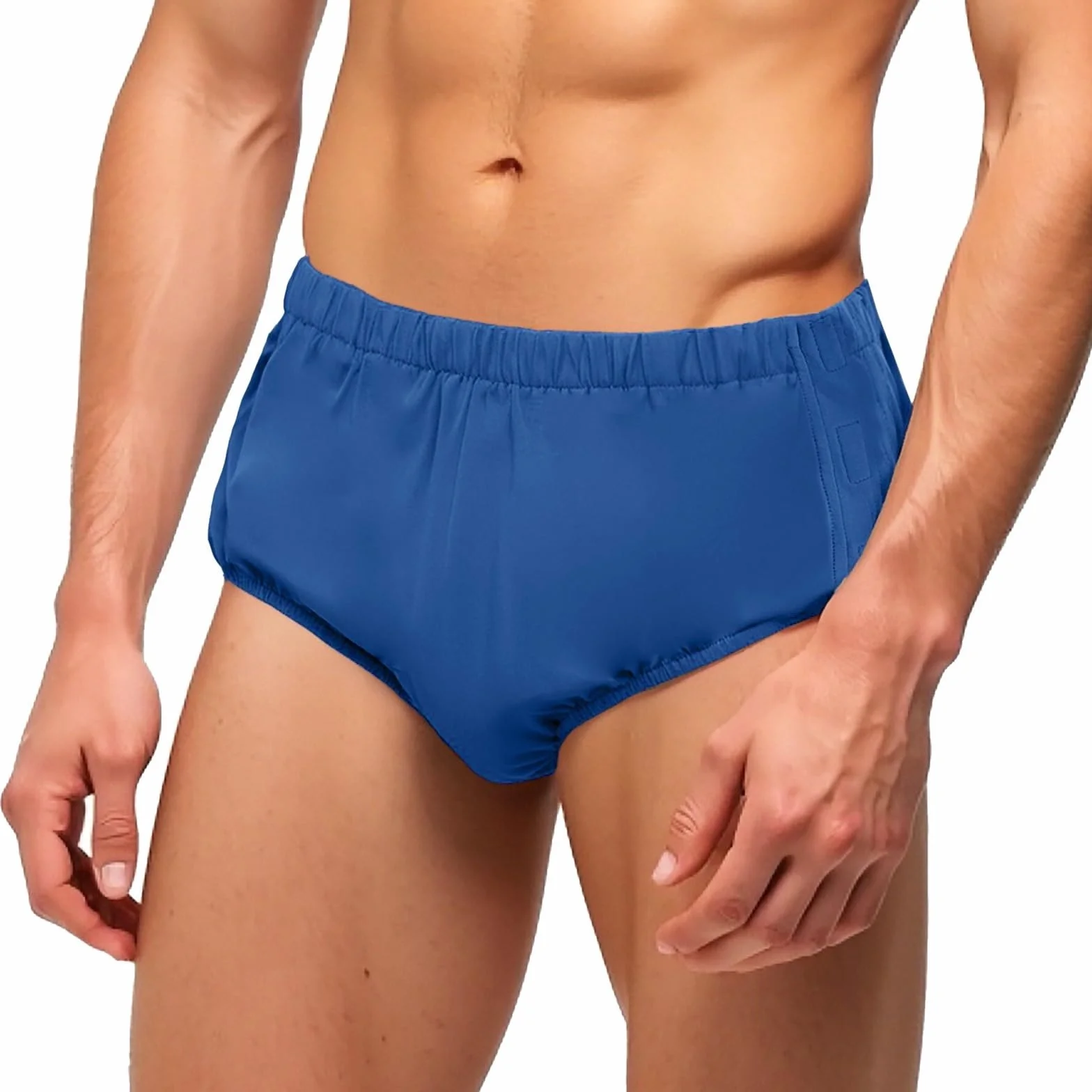 Mutande triangolari da uomo a due lati, aperte, tipo di pasta, per pazienti con fratture ossee, Blu, 3XL
