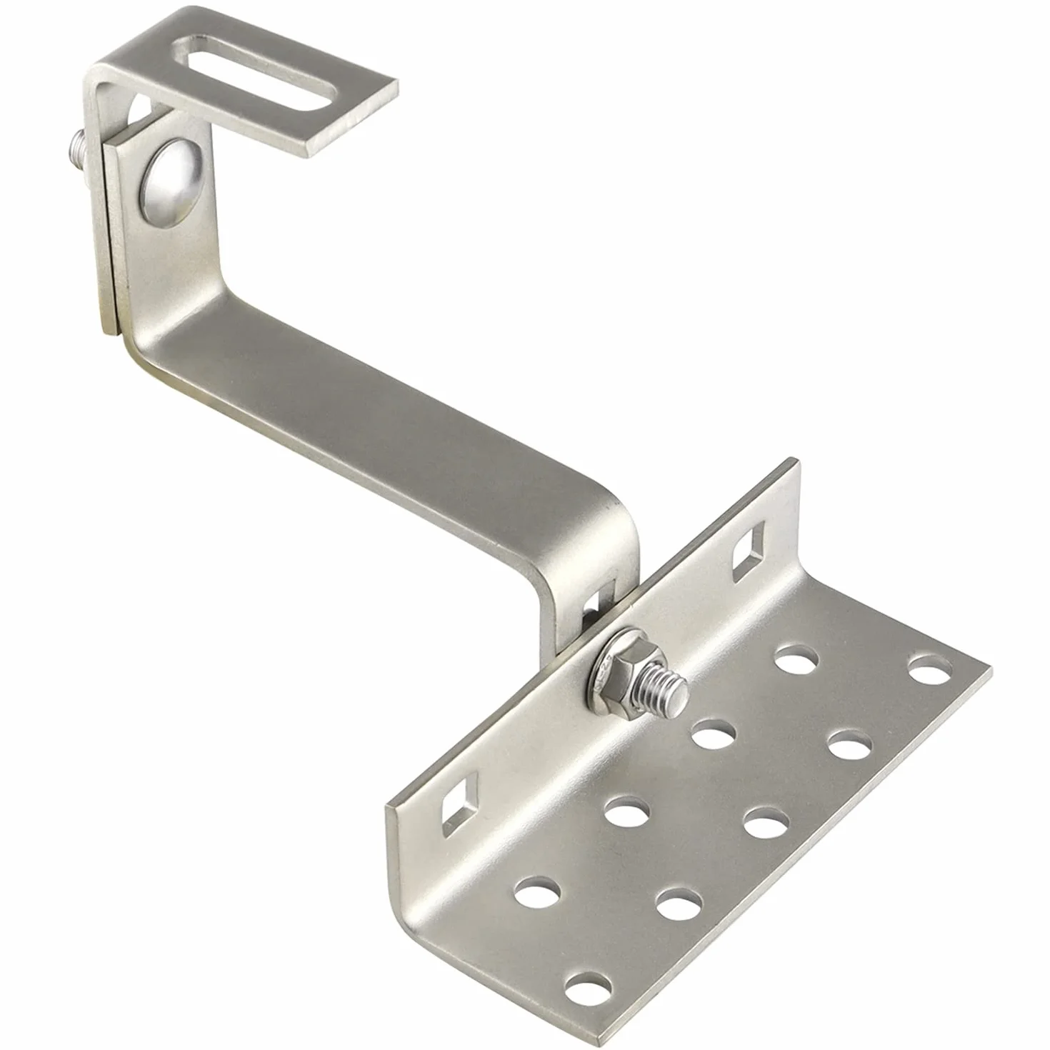 gancio per tetto fotovoltaico in Acciaio Inox Tetto Staffa Fotovoltaico Regolabile in 3 Posizioni Staffe per Pannelli Solari Termici Accessori