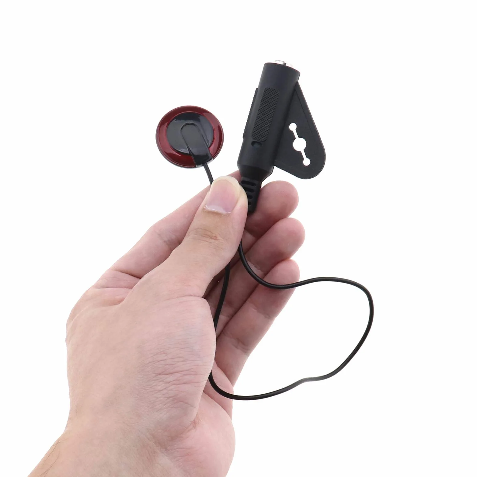 EMSea 2pcs Micro Piezo Trasduttore di Microfono a Contatto Piezoelettrico con Cavo 1/4 Femmina Jack 12 pollici Adesivo per Chitarra Banjo Ukulele Violino Mandolino Violoncello Arpe Kalimba