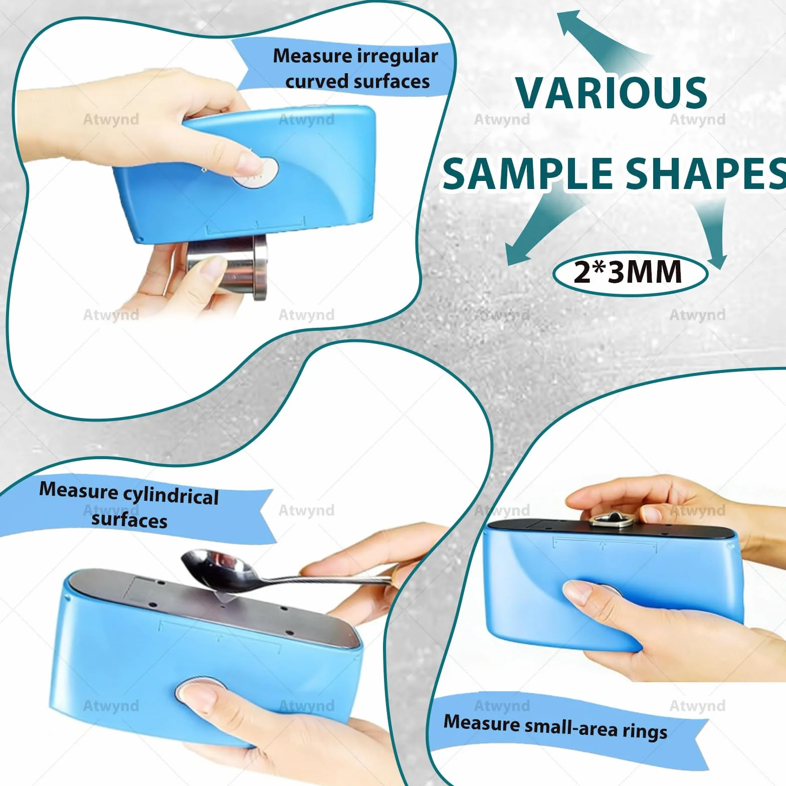 Gloss Meter Tri-Angle Glossmeter 20° 60° 85° Portatile Digital Single Angle Gloss Tester per Vernice Plastica