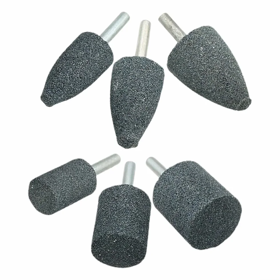 Testa cilindrica mola montata abrasiva gambo 6mm per lavorazione metalli manutenzione