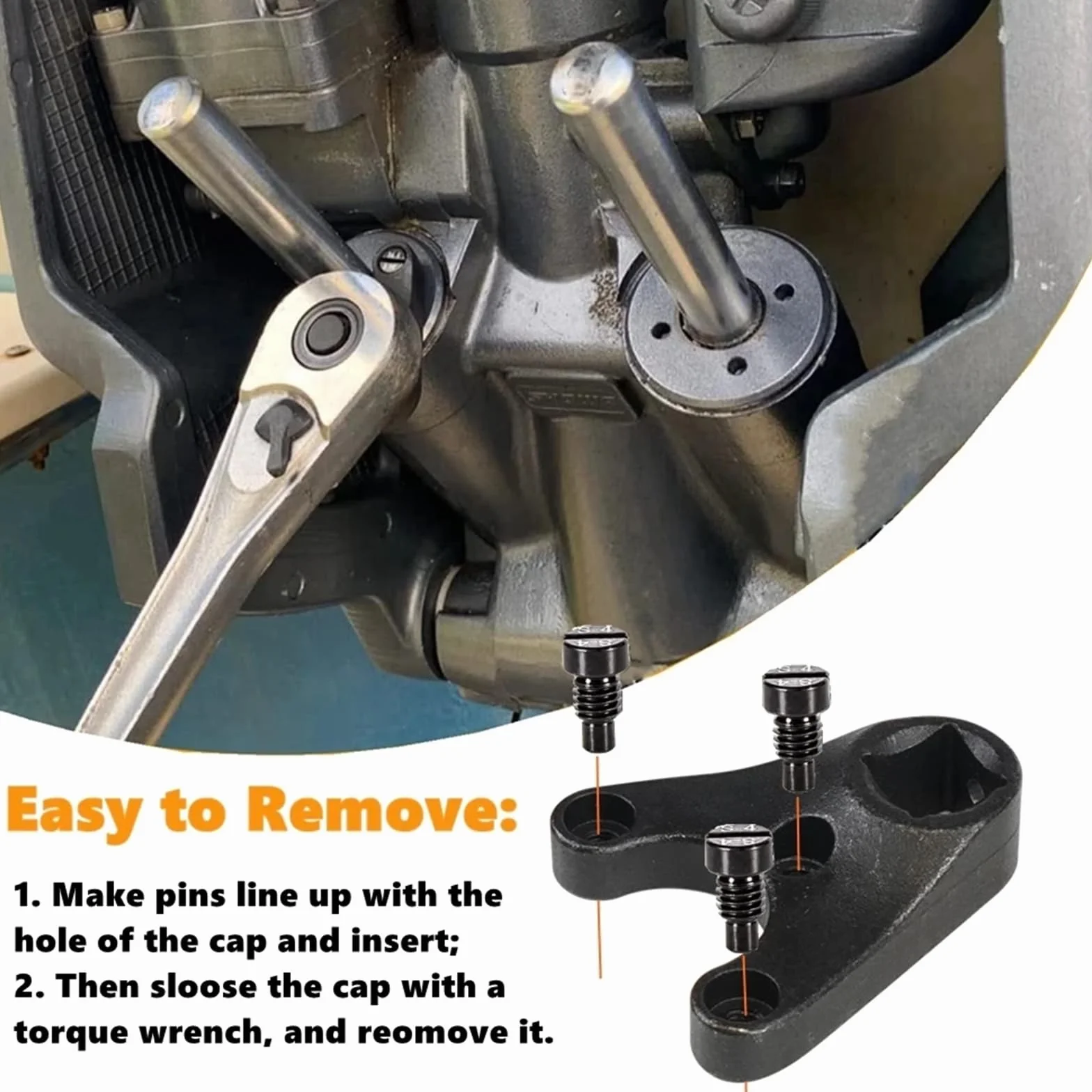 Trim Tilt Pin Wrench Tool Set MT0009 MT0006 MT0004 Per Evinrude Per Rimuovere Trim/Tilt Caps E Seal