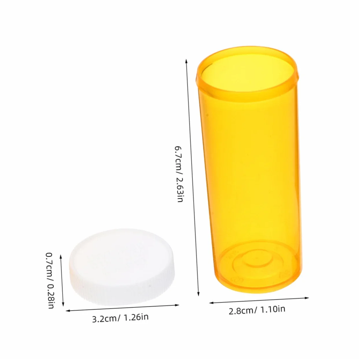 Organizer per Pillole da Viaggio 10 Pezzi, Contenitore Medicine Plastico Sigillo