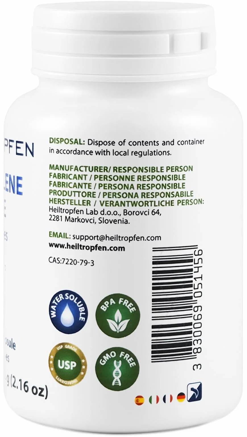 Capsule di Blu di Metilene 10 mg USP Pharma Grade - Heiltropfen®