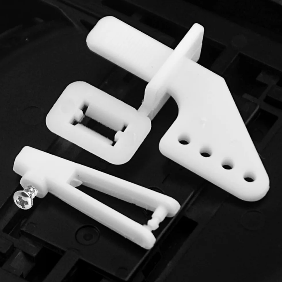10 pezzi in acciaio 1,2 x 260 mm + 10 clacson in nylon micro controllo 20 x 11 mm 4 fori per RC aereo fai da te