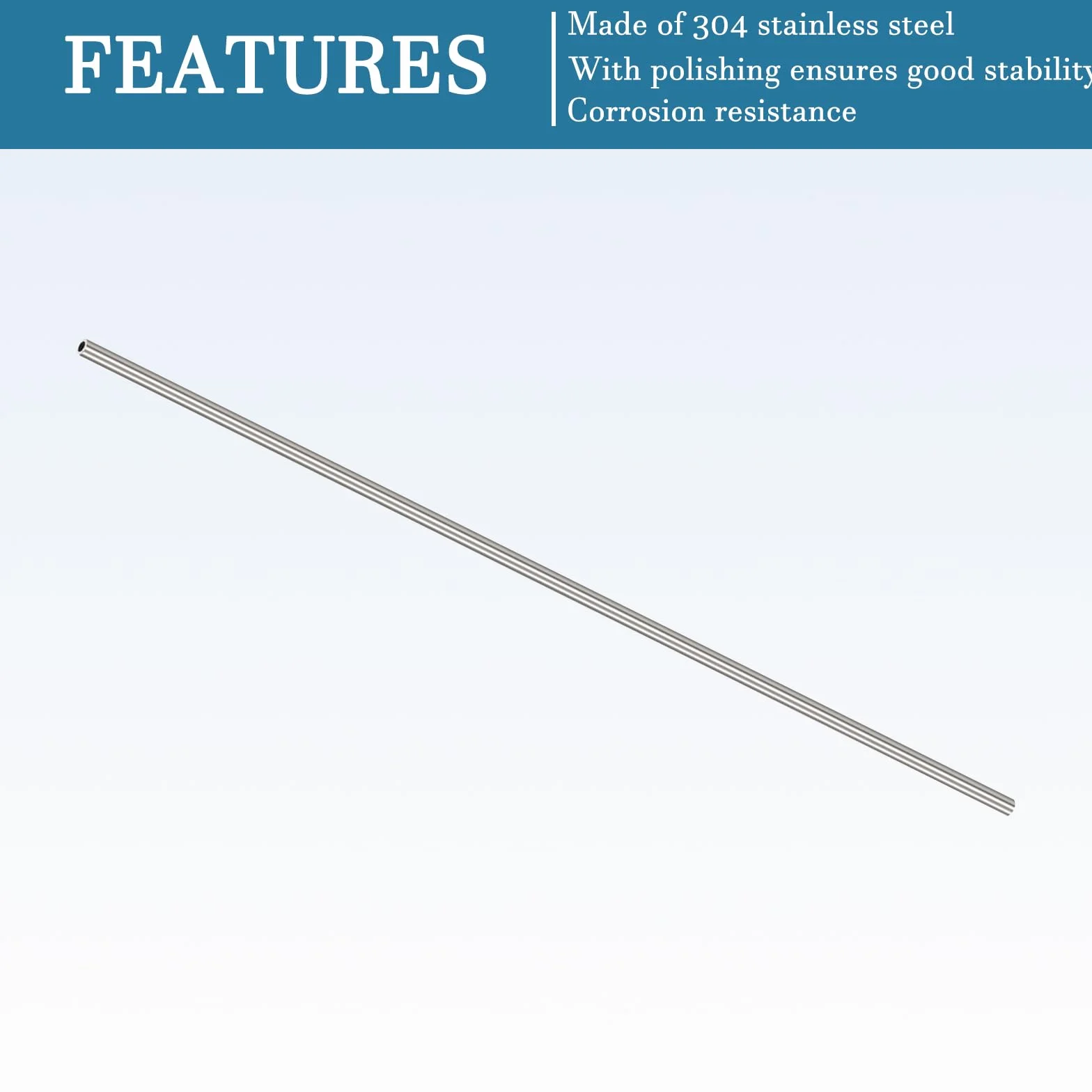 QUARKZMAN 5mmx1mmx300mm 304 Acciaio inossidabile Tubo x 1 pz Senza Saldatura Metallo Tubo per Industria e Macchinari