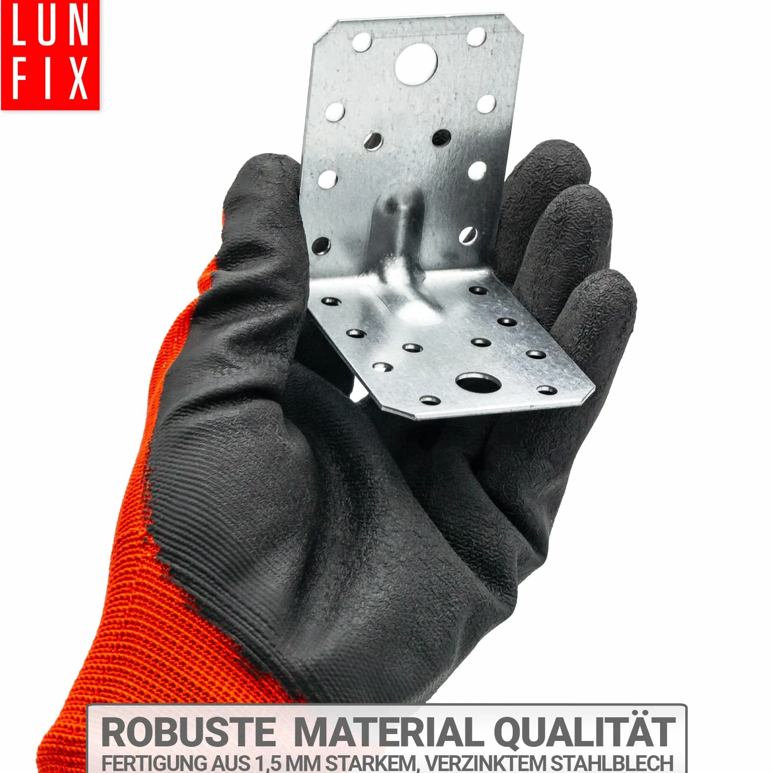 Lun Fix Staffe angolari 70x70x55 mm 20 szt. ocynkowane 1,5 mm 90°