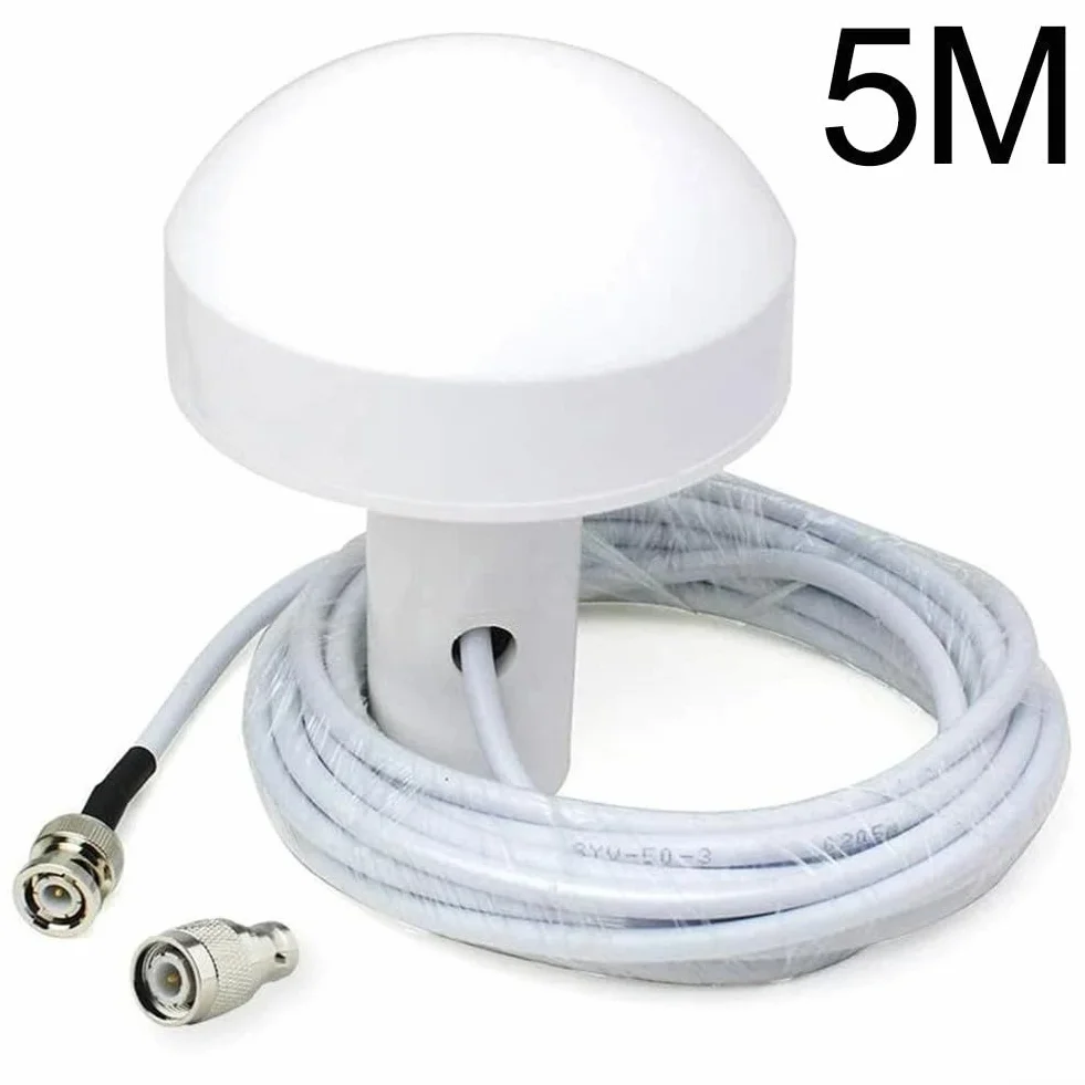 Antenna esterna GPS per barca con cavo da 510 m, connettori maschio BNC/TNC compatibile con la maggior parte dei dispositivi di navigazione marina (5 m)