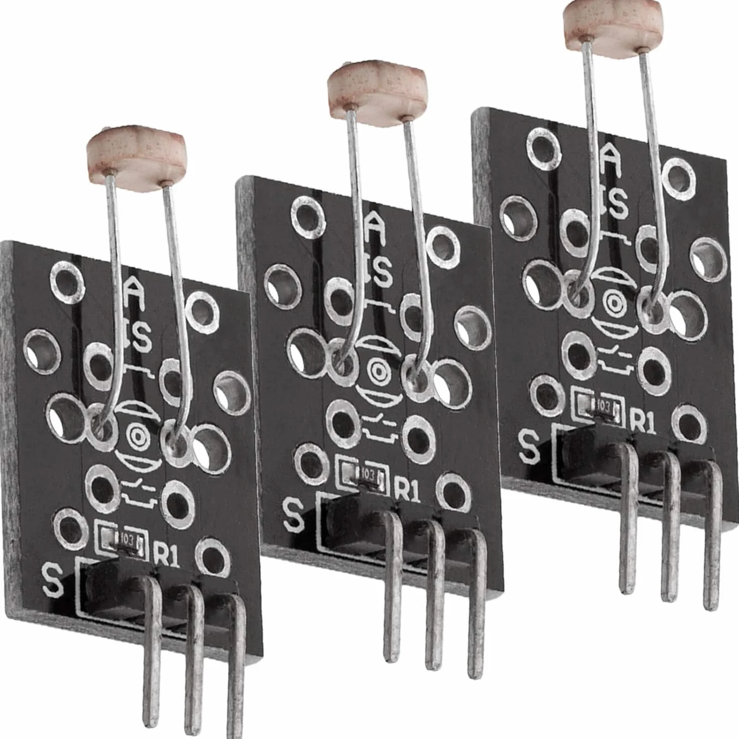 AZDelivery 3 x KY-018 LDR Sensore di Luminosità con Fotoresistenza Diodo compatibile con Arduino incluso un E-Book!