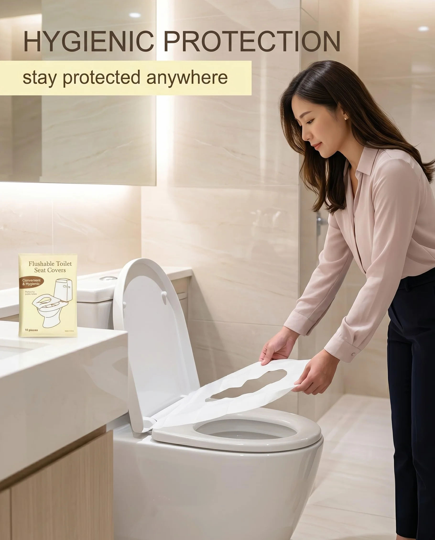Copriwater Usa E Getta 60 Pezzi Coprisedili Wc Bianchi Biodegradabili Protezione Igienica
