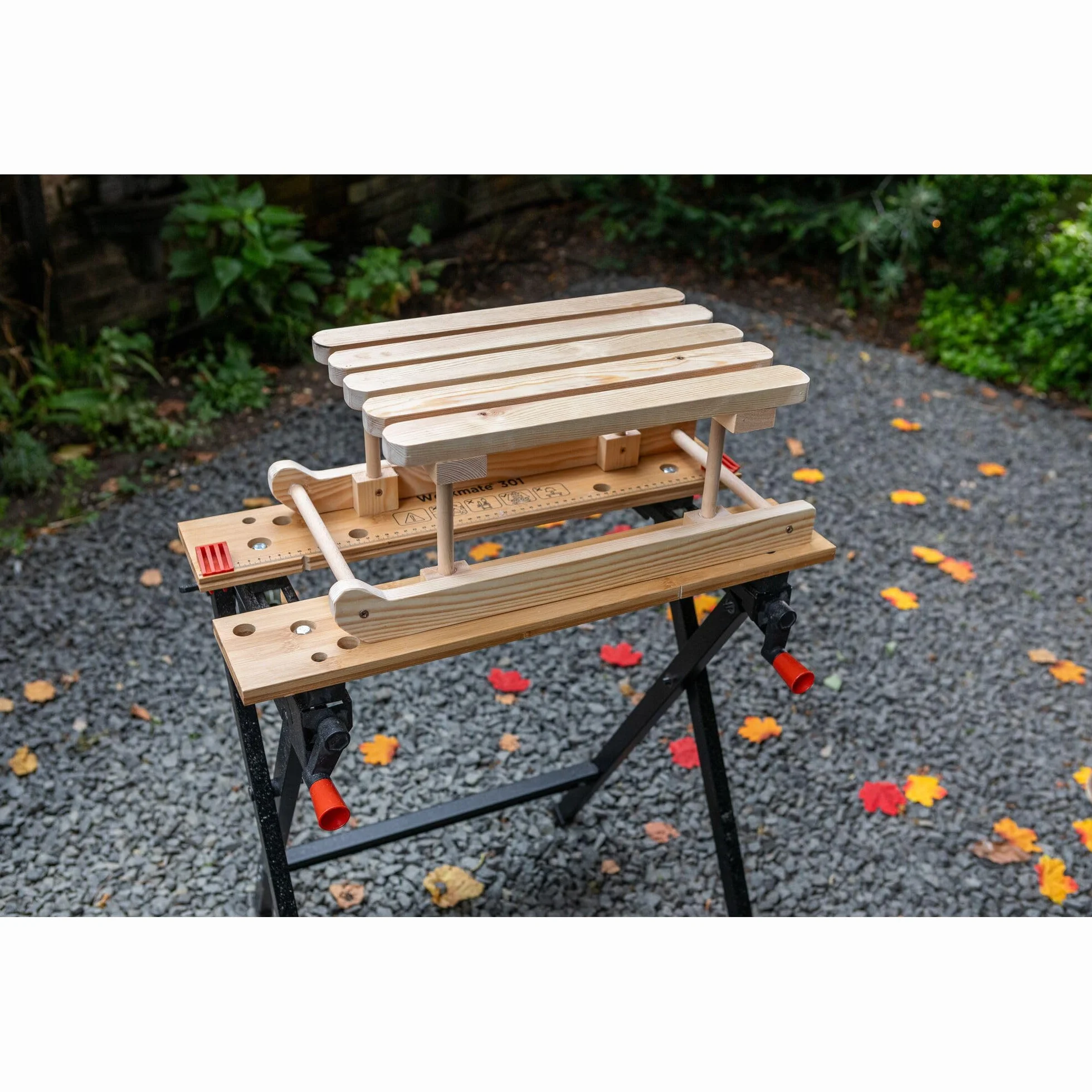 BLACK+DECKER, Banco da Lavoro Workmate, Black/Wood, 15.5 x 84 x 12.5 cm. WM301-XJ
