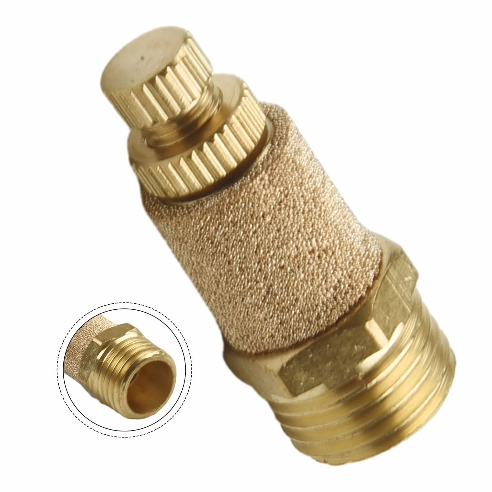 Silenziatore pneumatico regolabile in ottone 1,5 MPa 120 °C 1/4