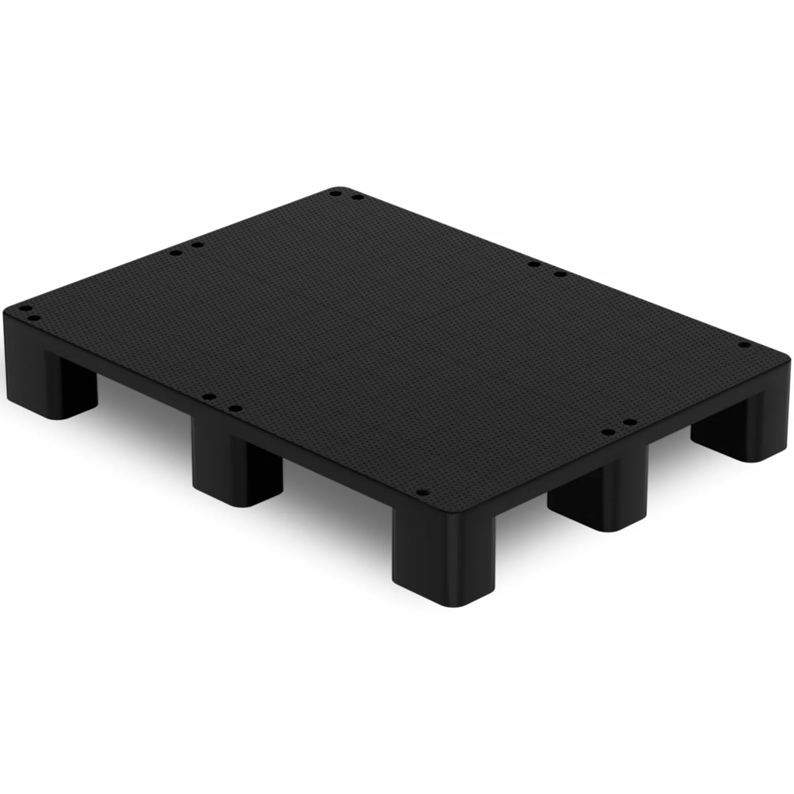 VigiFront Pallet in Plastica, 80x60x12cm, per Stoccaggio in Cantina, Antimuffa, Impermeabile, Facile Da Impilare, per Interno Ed Esterno, Supermercati e Magazzini
